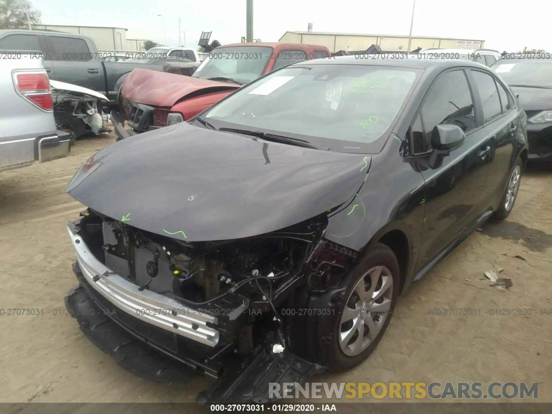 2 Photograph of a damaged car 5YFEPRAEXLP083771 TOYOTA COROLLA 2020