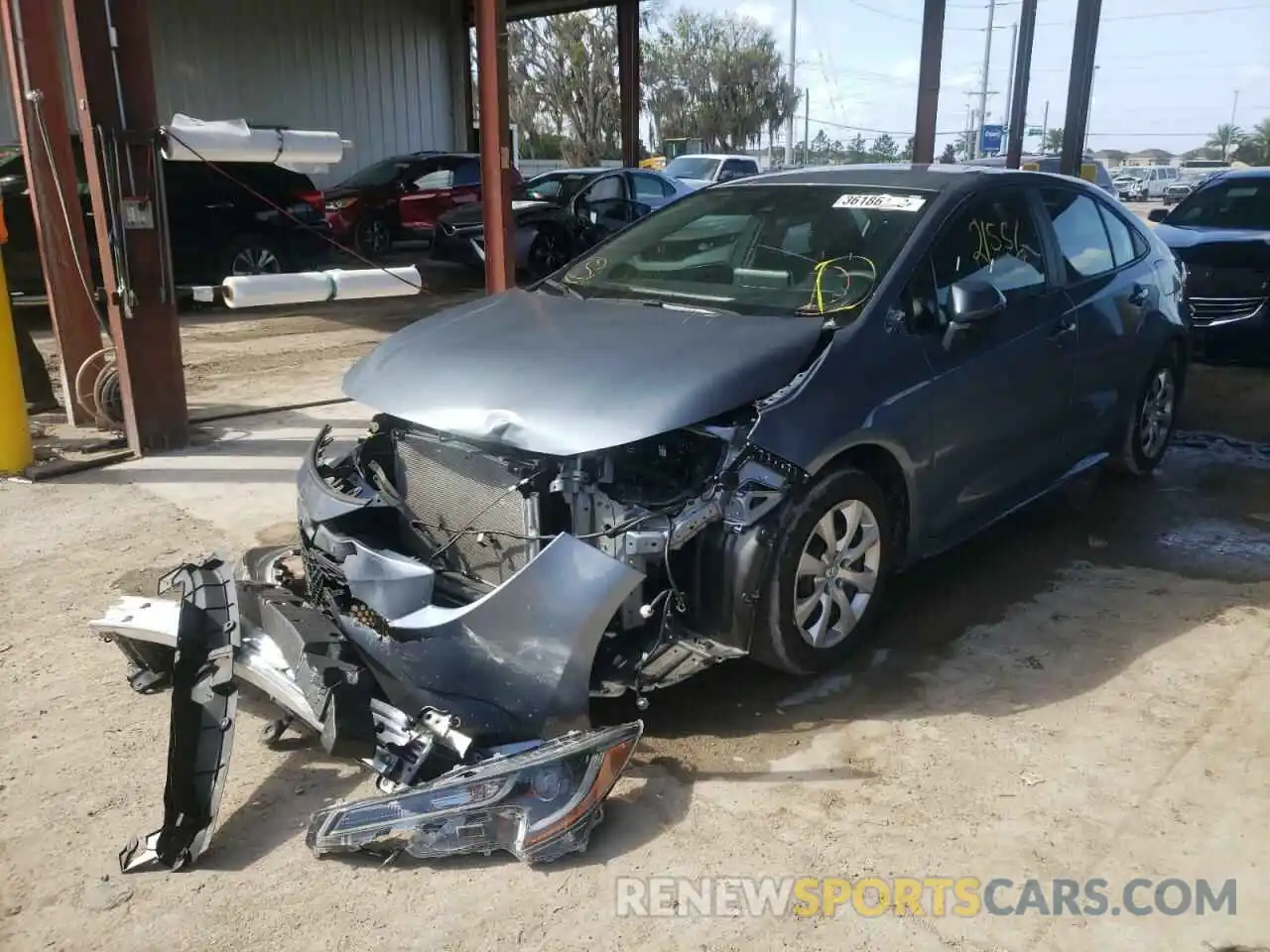 2 Photograph of a damaged car 5YFEPRAEXLP084046 TOYOTA COROLLA 2020