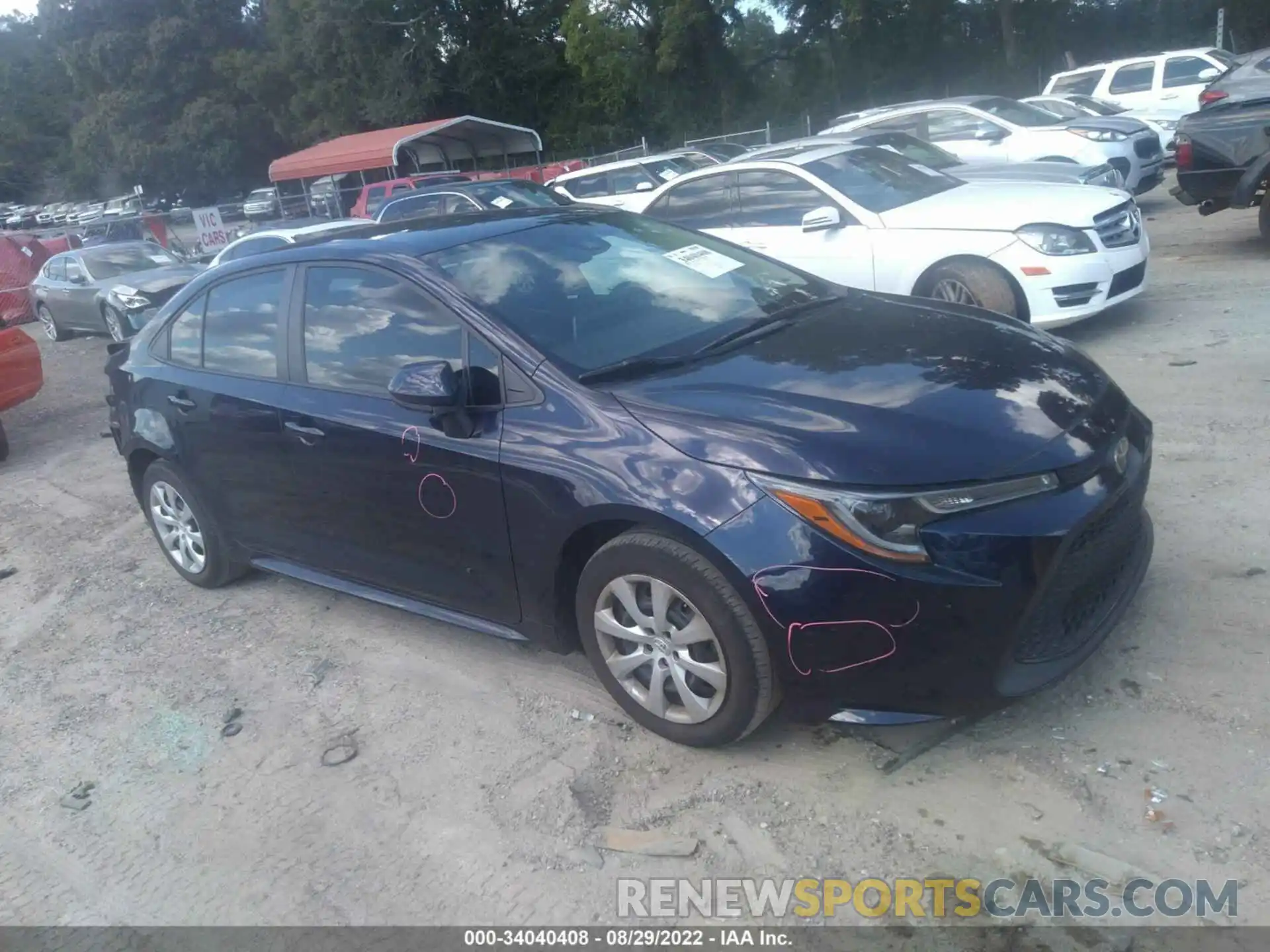 1 Photograph of a damaged car 5YFEPRAEXLP084676 TOYOTA COROLLA 2020