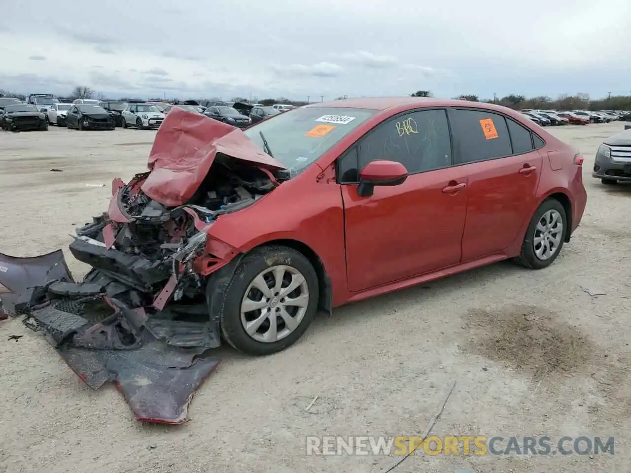 1 Photograph of a damaged car 5YFEPRAEXLP084953 TOYOTA COROLLA 2020