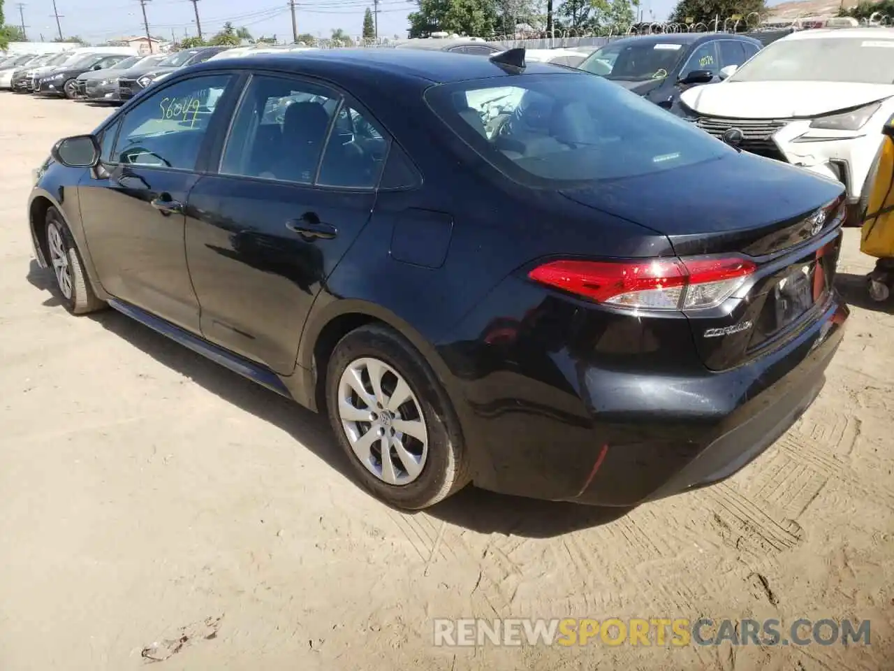 3 Photograph of a damaged car 5YFEPRAEXLP086654 TOYOTA COROLLA 2020