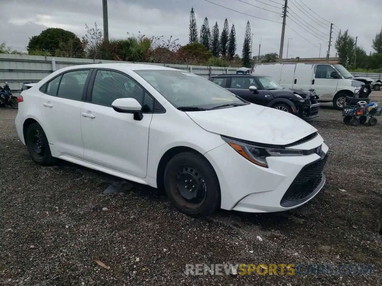 1 Photograph of a damaged car 5YFEPRAEXLP087349 TOYOTA COROLLA 2020