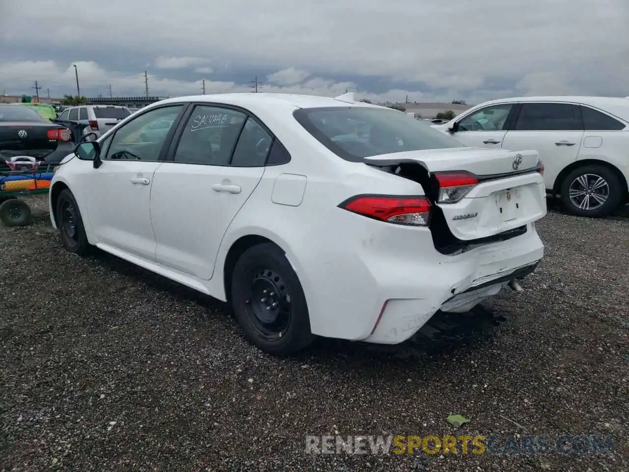 3 Photograph of a damaged car 5YFEPRAEXLP087349 TOYOTA COROLLA 2020