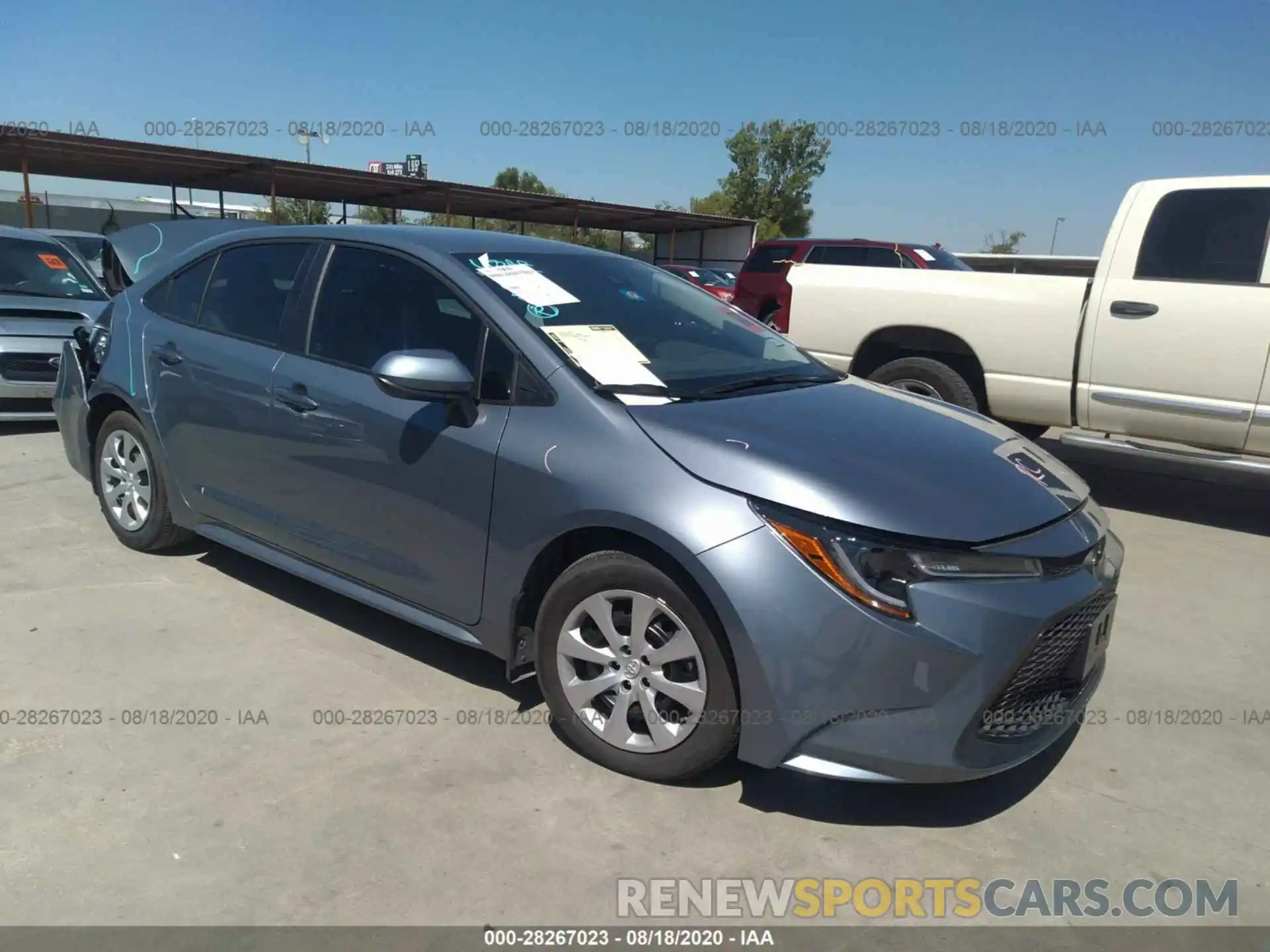 1 Photograph of a damaged car 5YFEPRAEXLP087657 TOYOTA COROLLA 2020