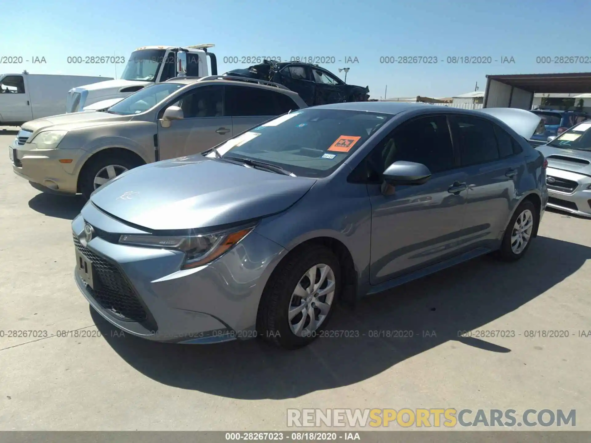 2 Photograph of a damaged car 5YFEPRAEXLP087657 TOYOTA COROLLA 2020