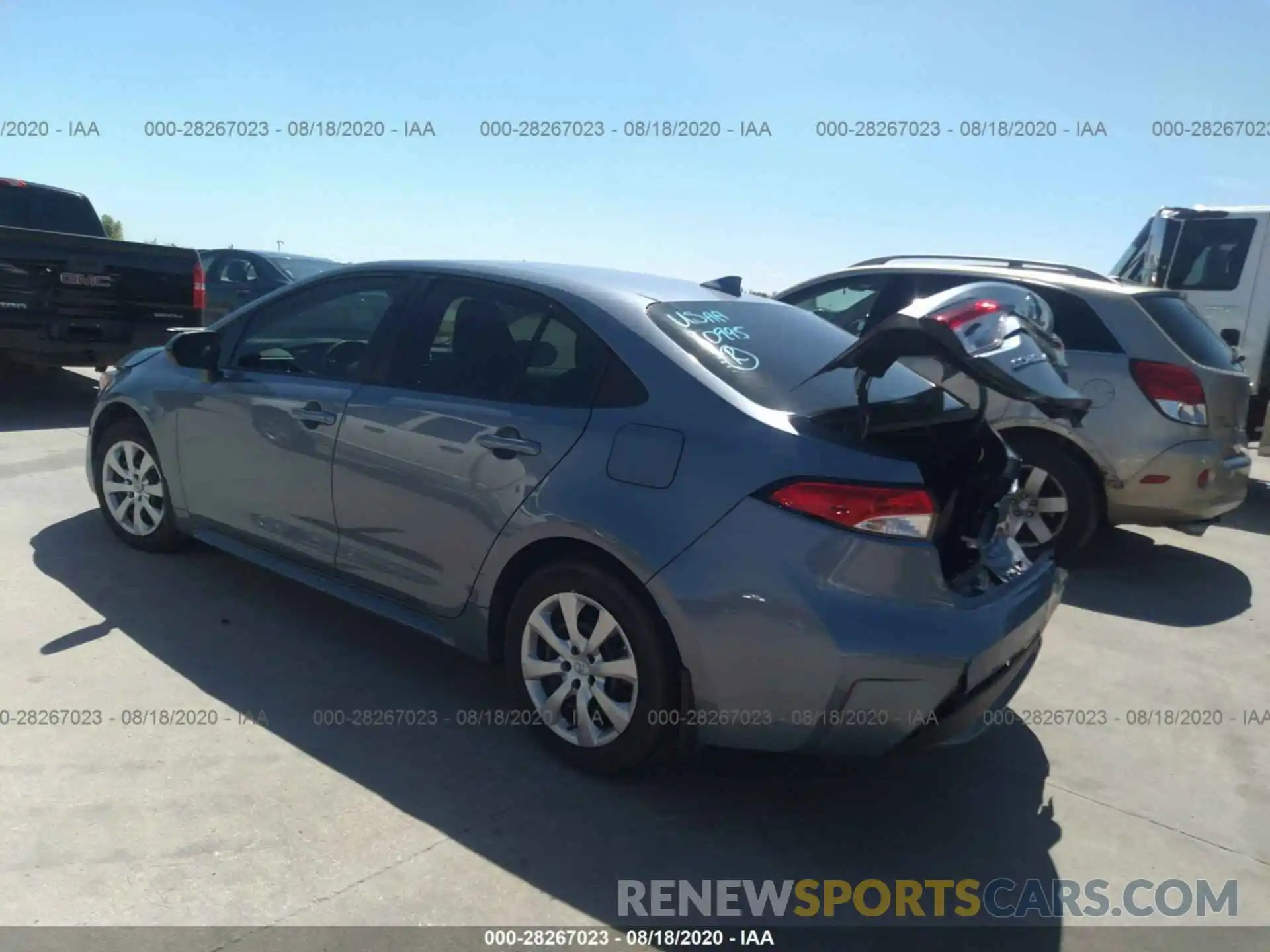 3 Photograph of a damaged car 5YFEPRAEXLP087657 TOYOTA COROLLA 2020