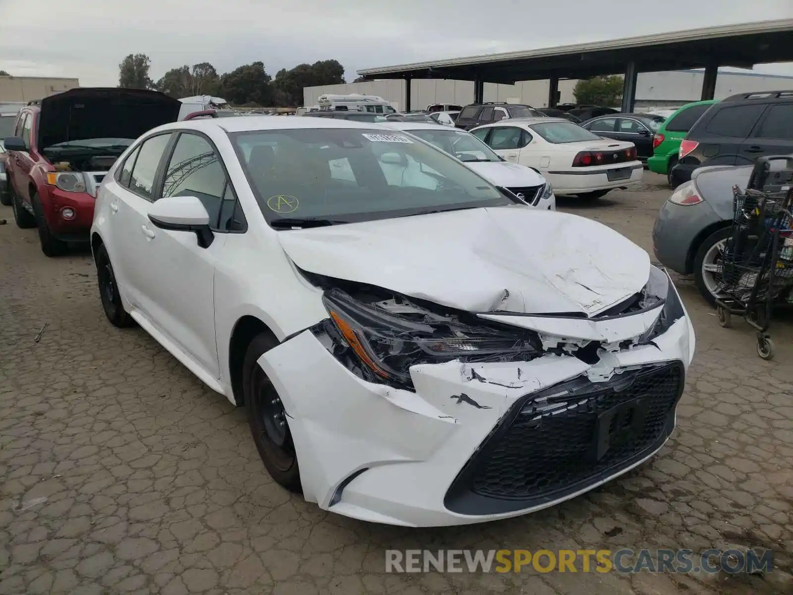 1 Photograph of a damaged car 5YFEPRAEXLP089523 TOYOTA COROLLA 2020