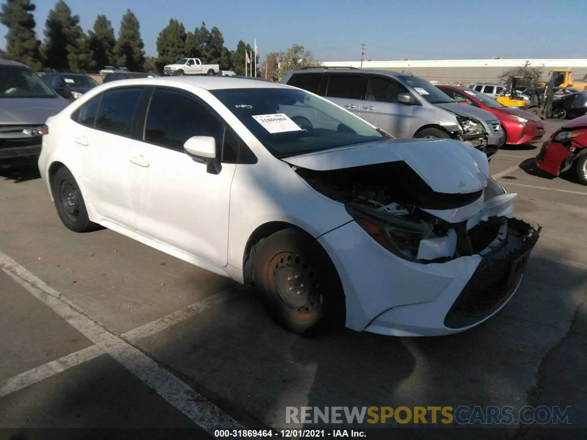 1 Photograph of a damaged car 5YFEPRAEXLP092535 TOYOTA COROLLA 2020