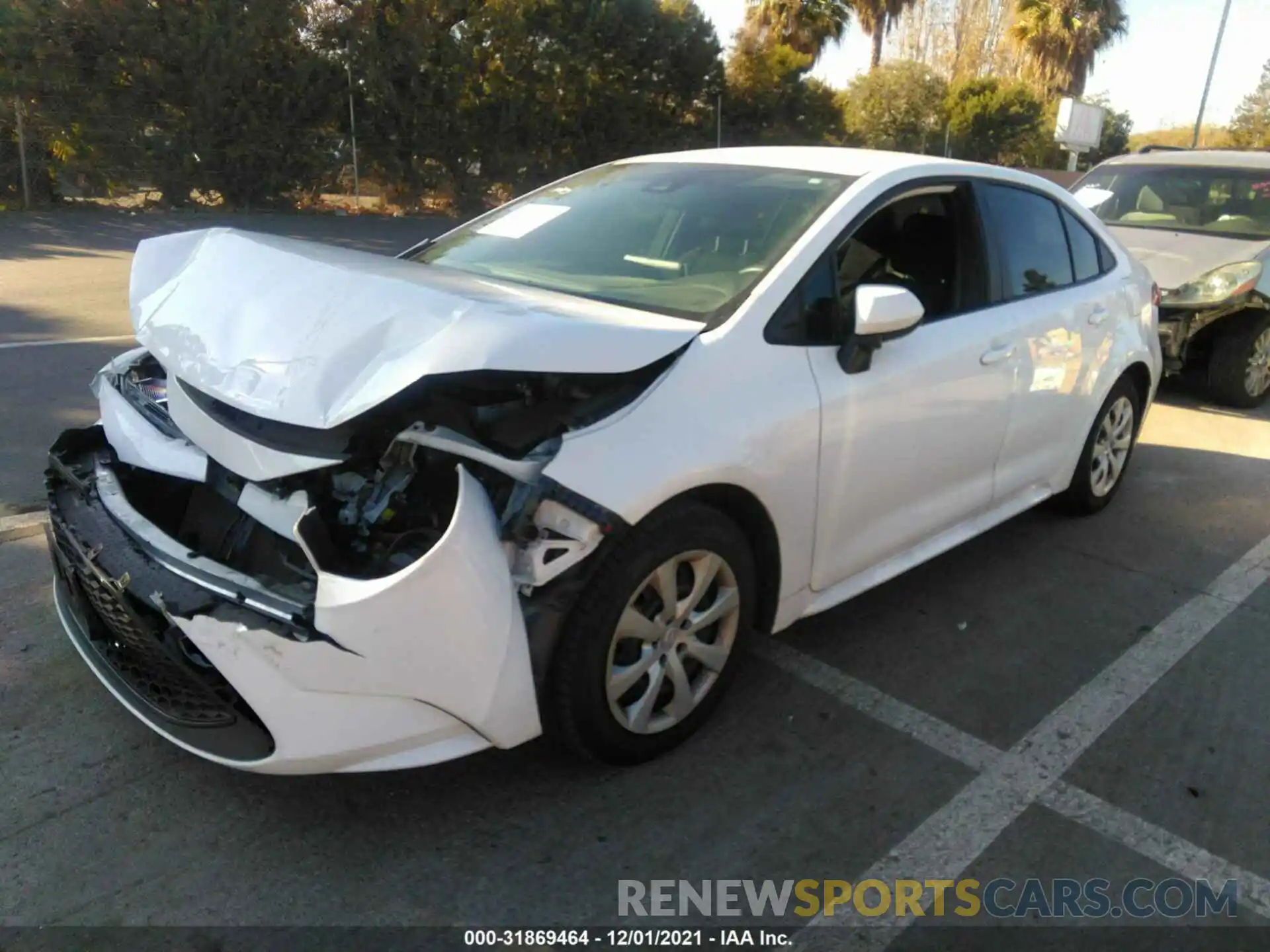 2 Photograph of a damaged car 5YFEPRAEXLP092535 TOYOTA COROLLA 2020