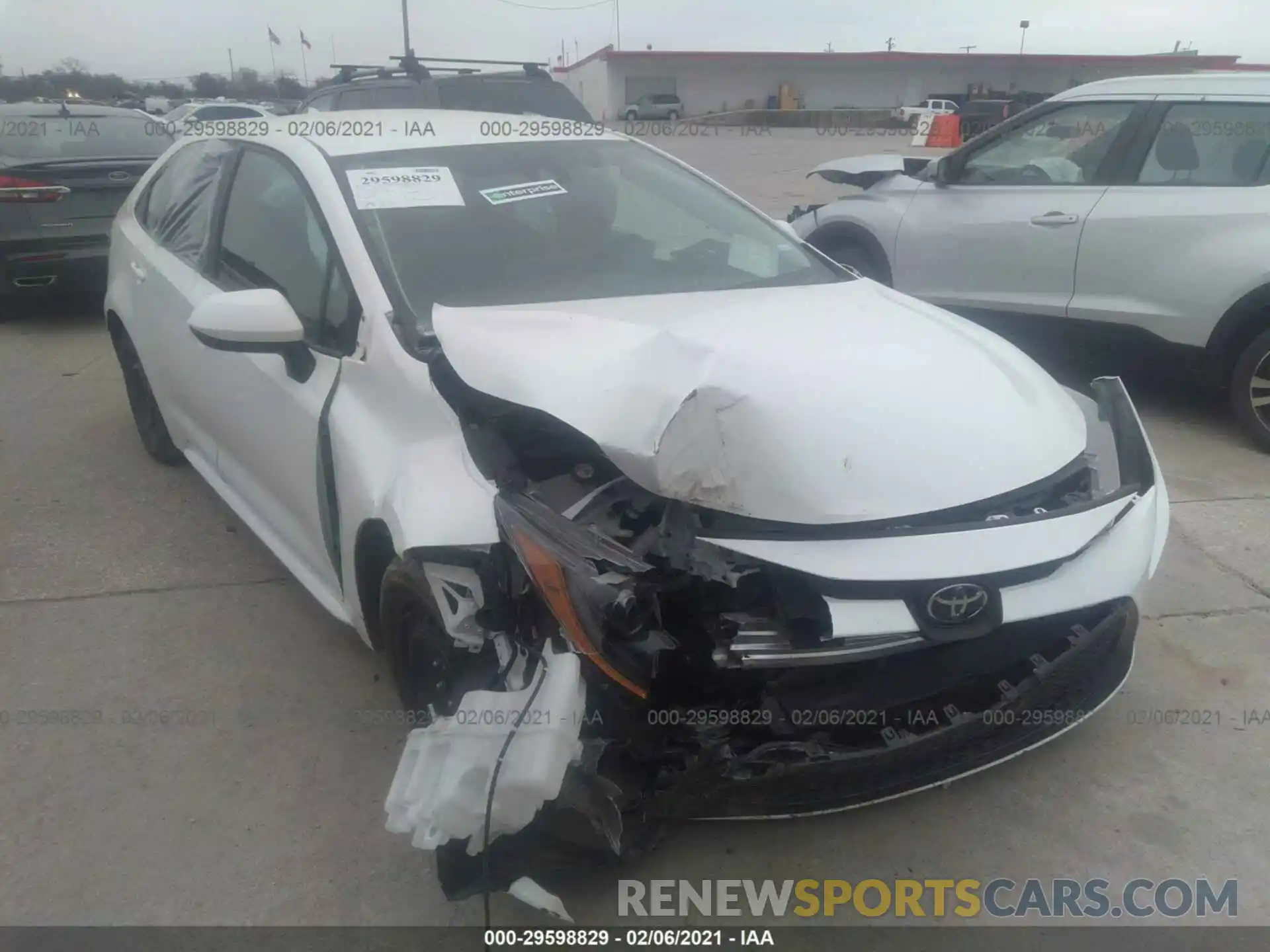 1 Photograph of a damaged car 5YFEPRAEXLP092874 TOYOTA COROLLA 2020