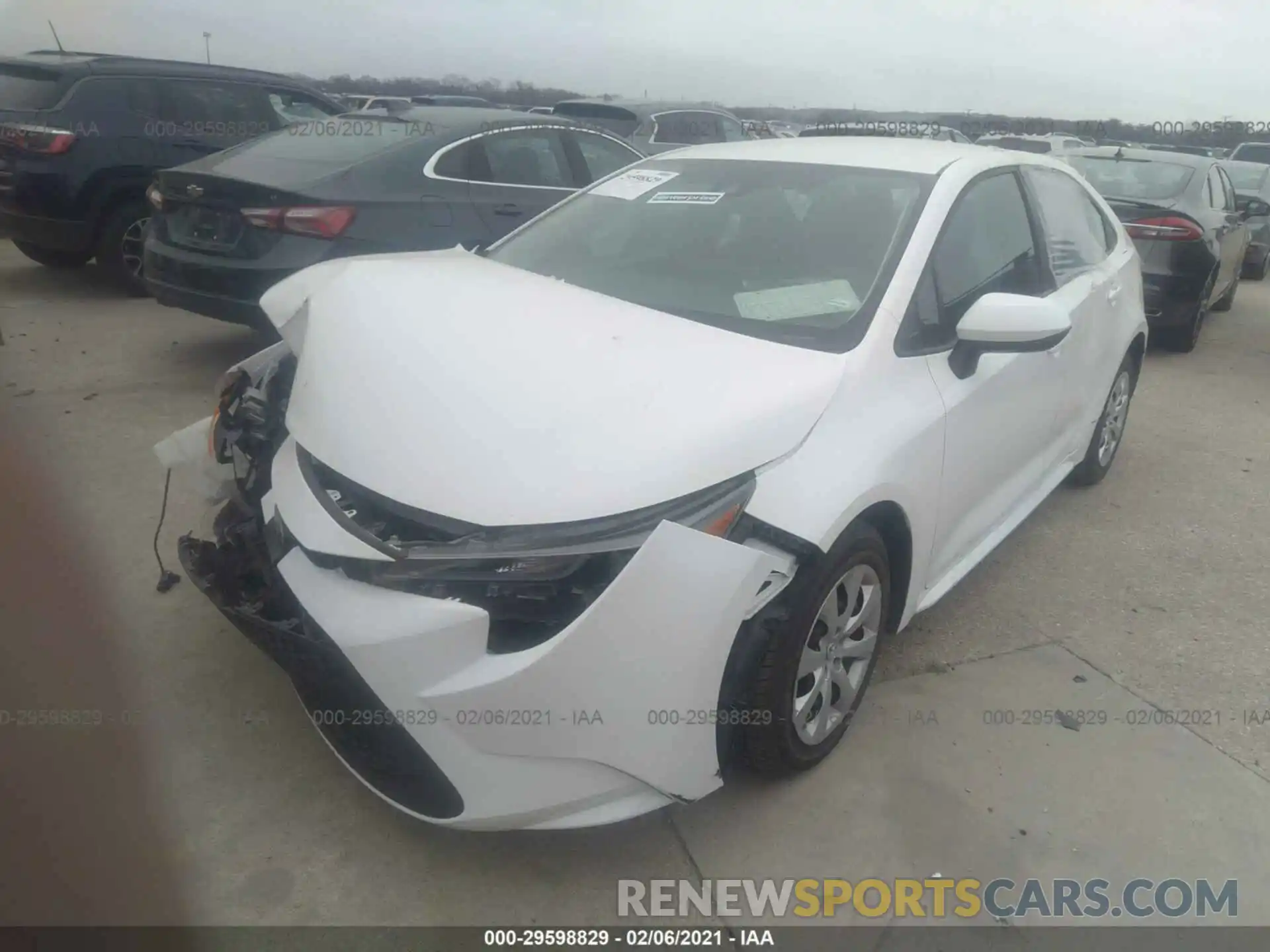 2 Photograph of a damaged car 5YFEPRAEXLP092874 TOYOTA COROLLA 2020