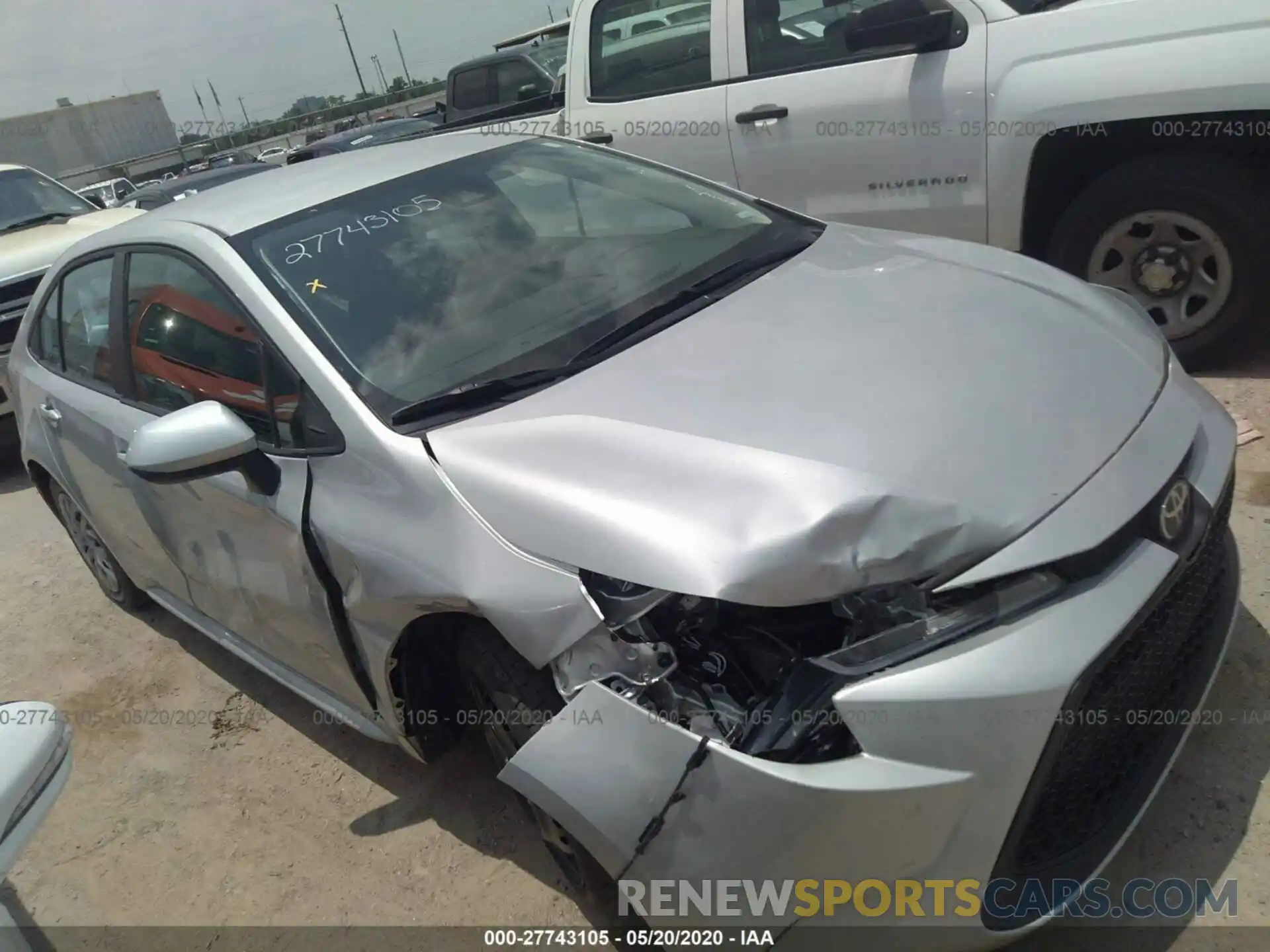 1 Photograph of a damaged car 5YFEPRAEXLP092910 TOYOTA COROLLA 2020