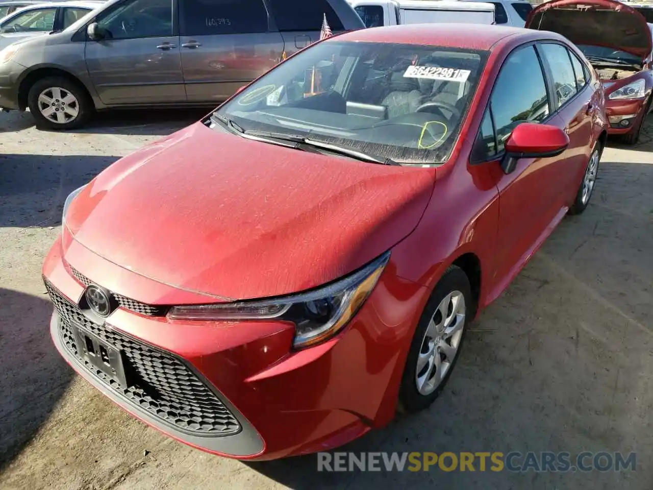 2 Photograph of a damaged car 5YFEPRAEXLP095662 TOYOTA COROLLA 2020