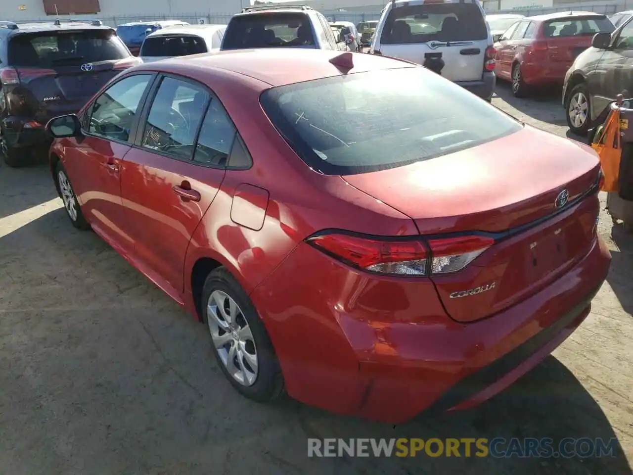 3 Photograph of a damaged car 5YFEPRAEXLP095662 TOYOTA COROLLA 2020