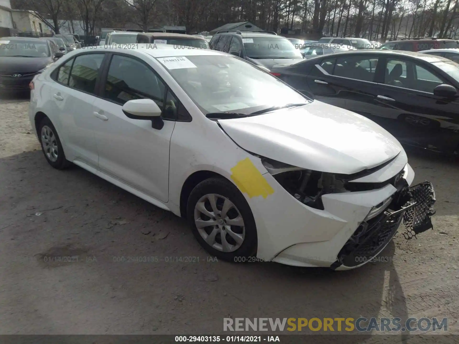 1 Photograph of a damaged car 5YFEPRAEXLP095774 TOYOTA COROLLA 2020