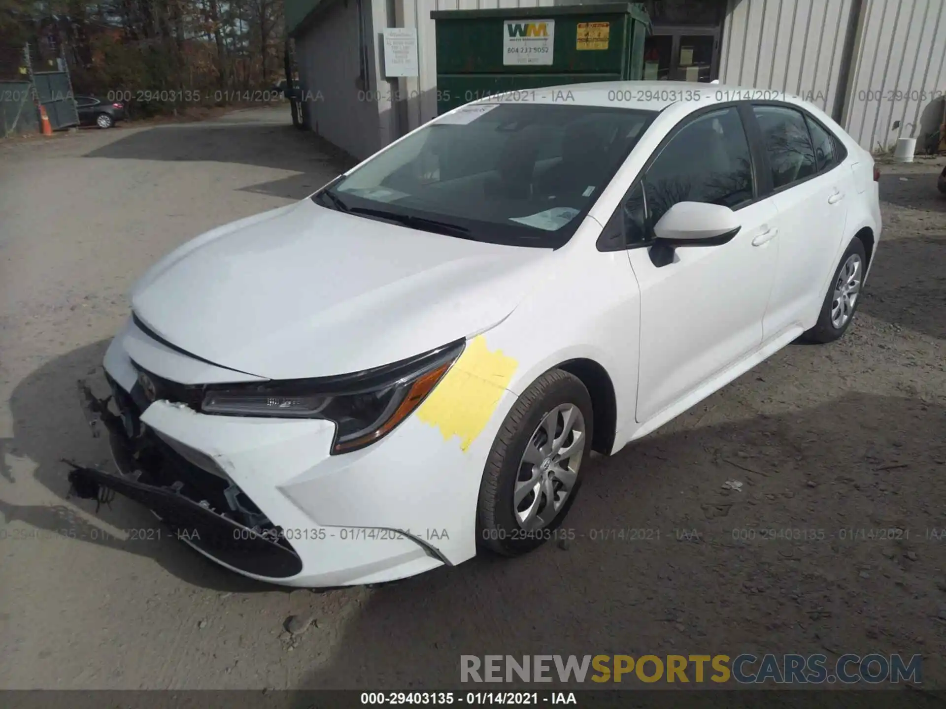 2 Photograph of a damaged car 5YFEPRAEXLP095774 TOYOTA COROLLA 2020