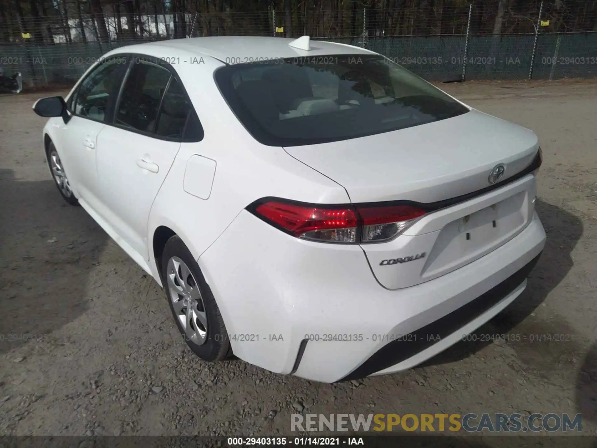 3 Photograph of a damaged car 5YFEPRAEXLP095774 TOYOTA COROLLA 2020