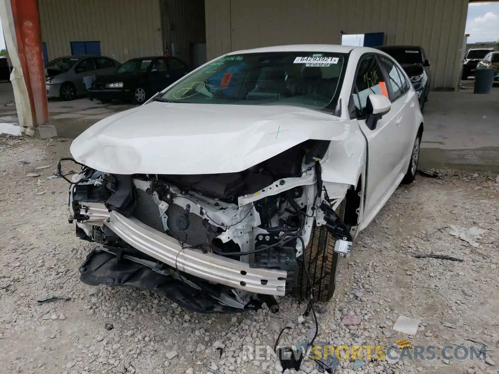 2 Photograph of a damaged car 5YFEPRAEXLP096195 TOYOTA COROLLA 2020