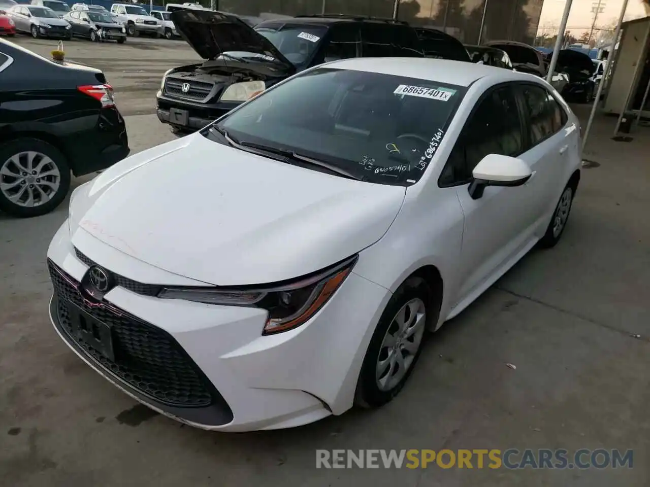 2 Photograph of a damaged car 5YFEPRAEXLP096679 TOYOTA COROLLA 2020