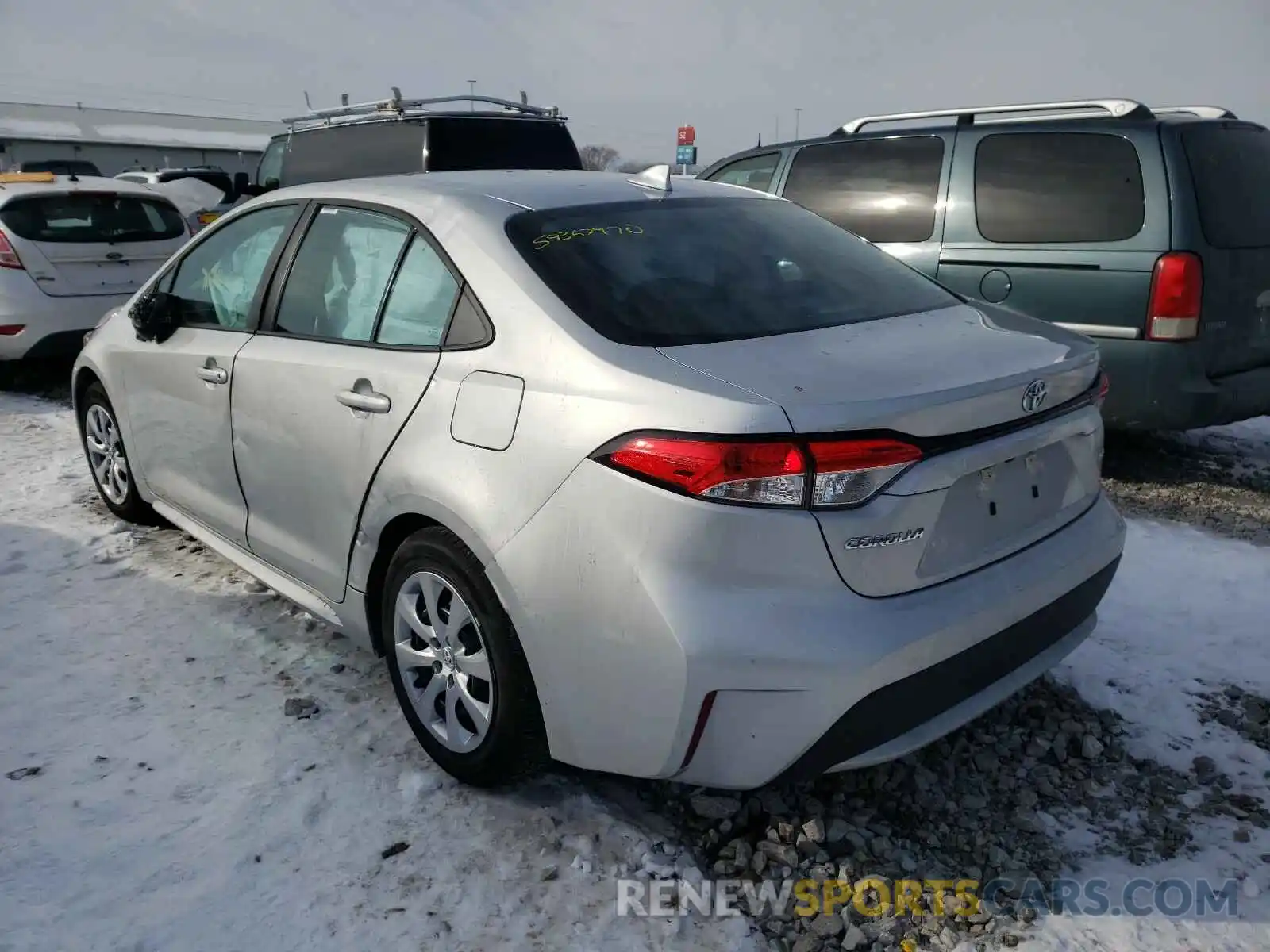 3 Photograph of a damaged car 5YFEPRAEXLP096732 TOYOTA COROLLA 2020