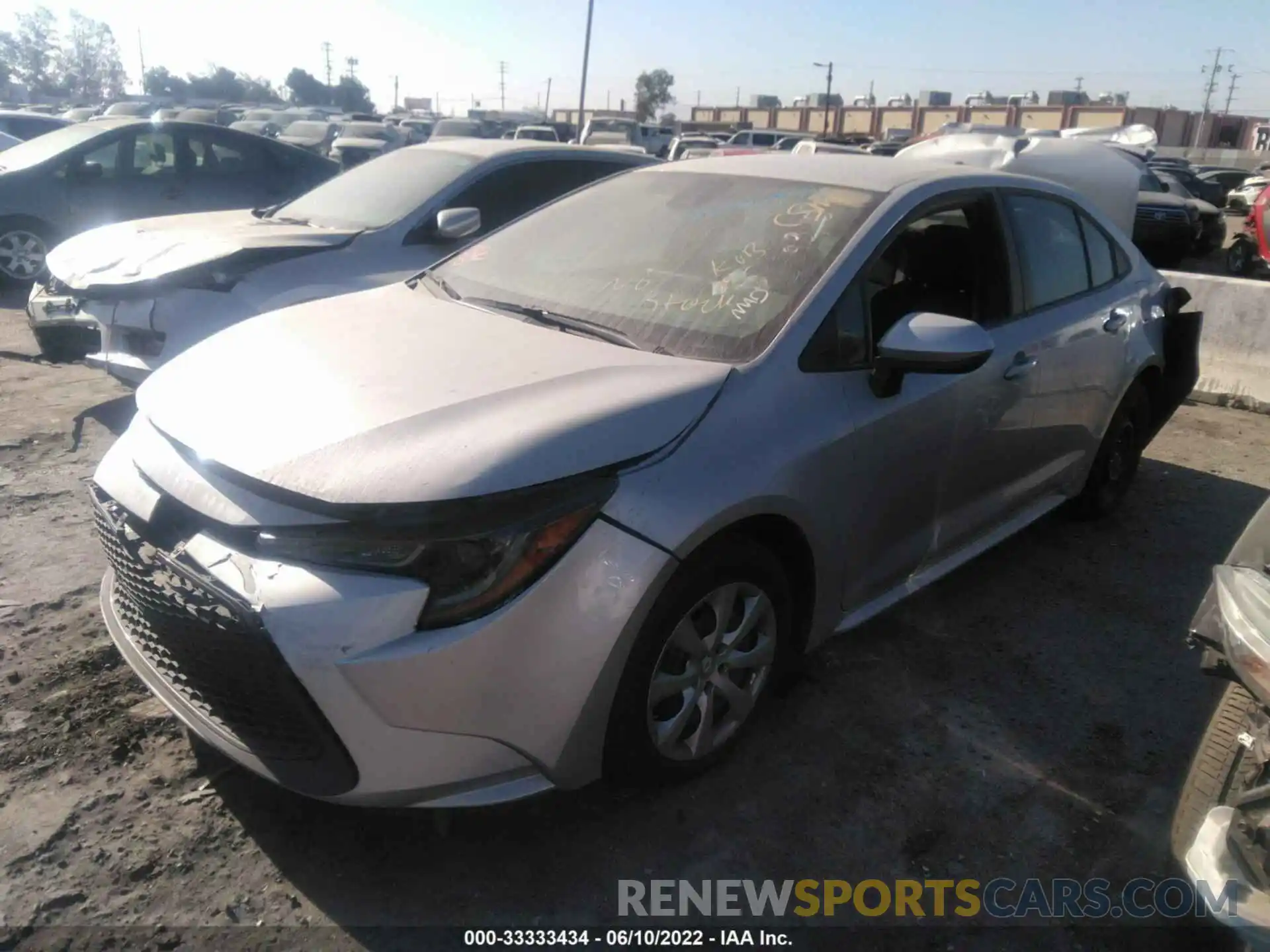 2 Photograph of a damaged car 5YFEPRAEXLP097153 TOYOTA COROLLA 2020