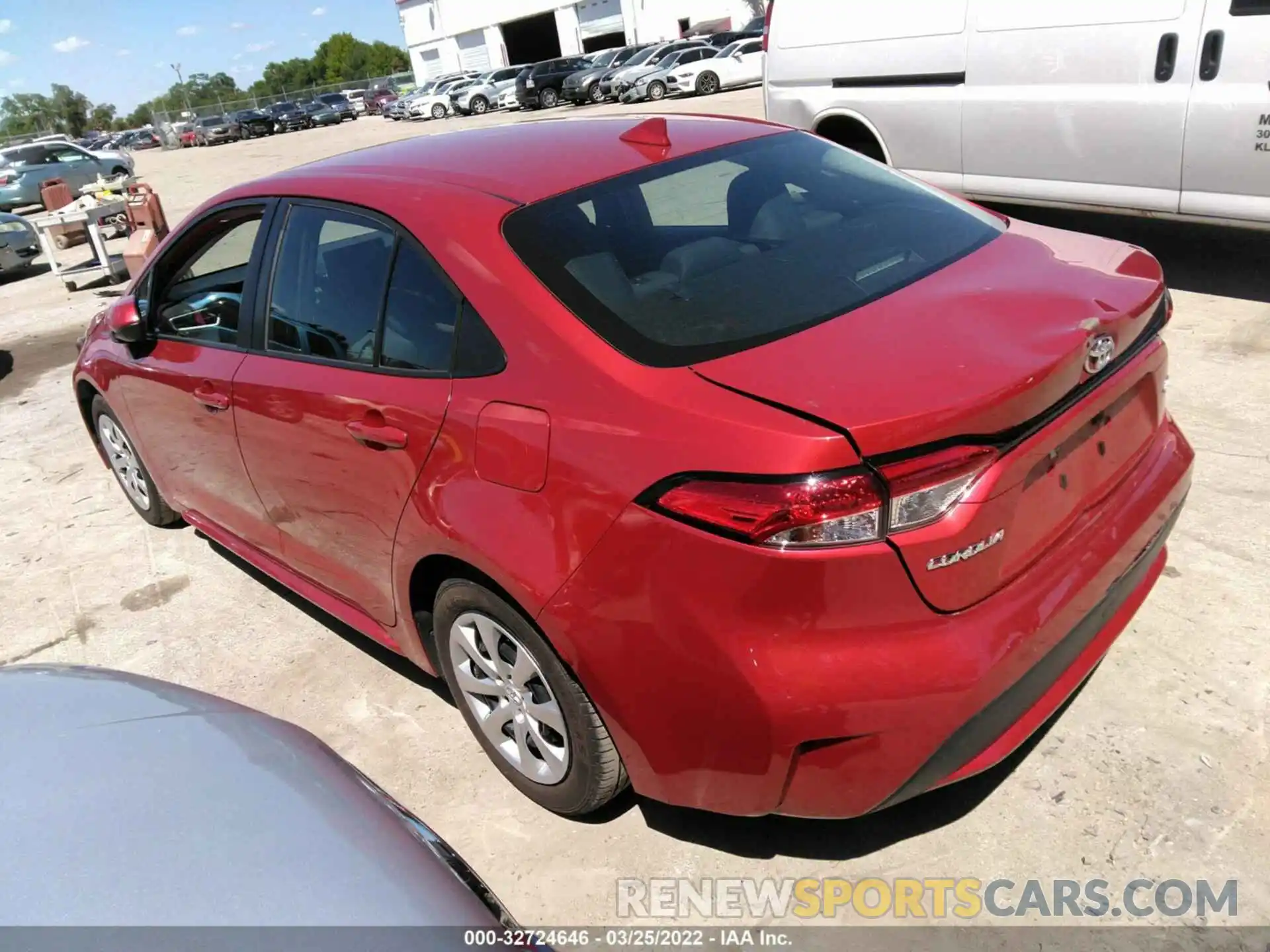 3 Photograph of a damaged car 5YFEPRAEXLP098562 TOYOTA COROLLA 2020