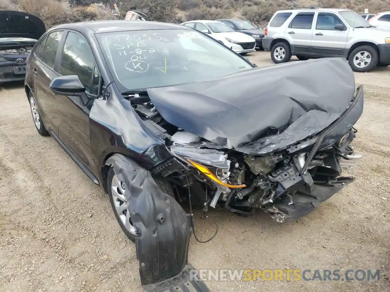 1 Photograph of a damaged car 5YFEPRAEXLP098951 TOYOTA COROLLA 2020