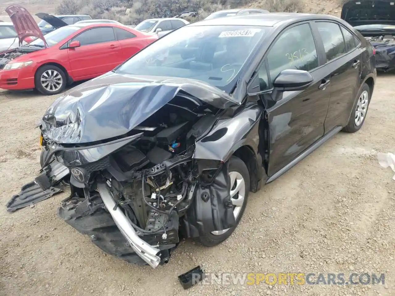 2 Photograph of a damaged car 5YFEPRAEXLP098951 TOYOTA COROLLA 2020