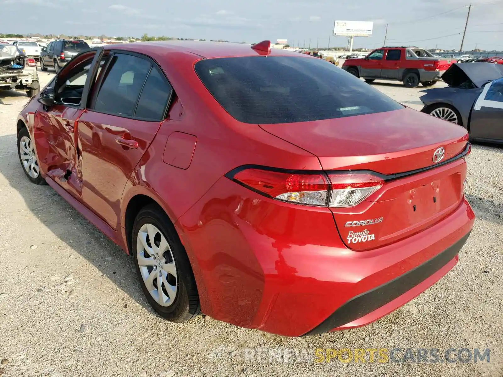 3 Photograph of a damaged car 5YFEPRAEXLP099386 TOYOTA COROLLA 2020