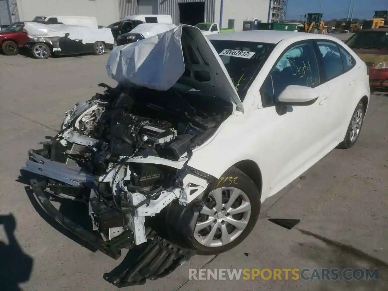 2 Photograph of a damaged car 5YFEPRAEXLP099484 TOYOTA COROLLA 2020