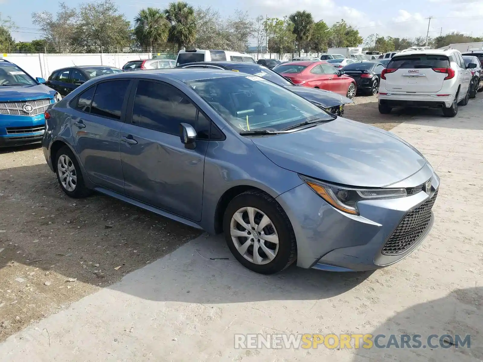 1 Photograph of a damaged car 5YFEPRAEXLP099632 TOYOTA COROLLA 2020