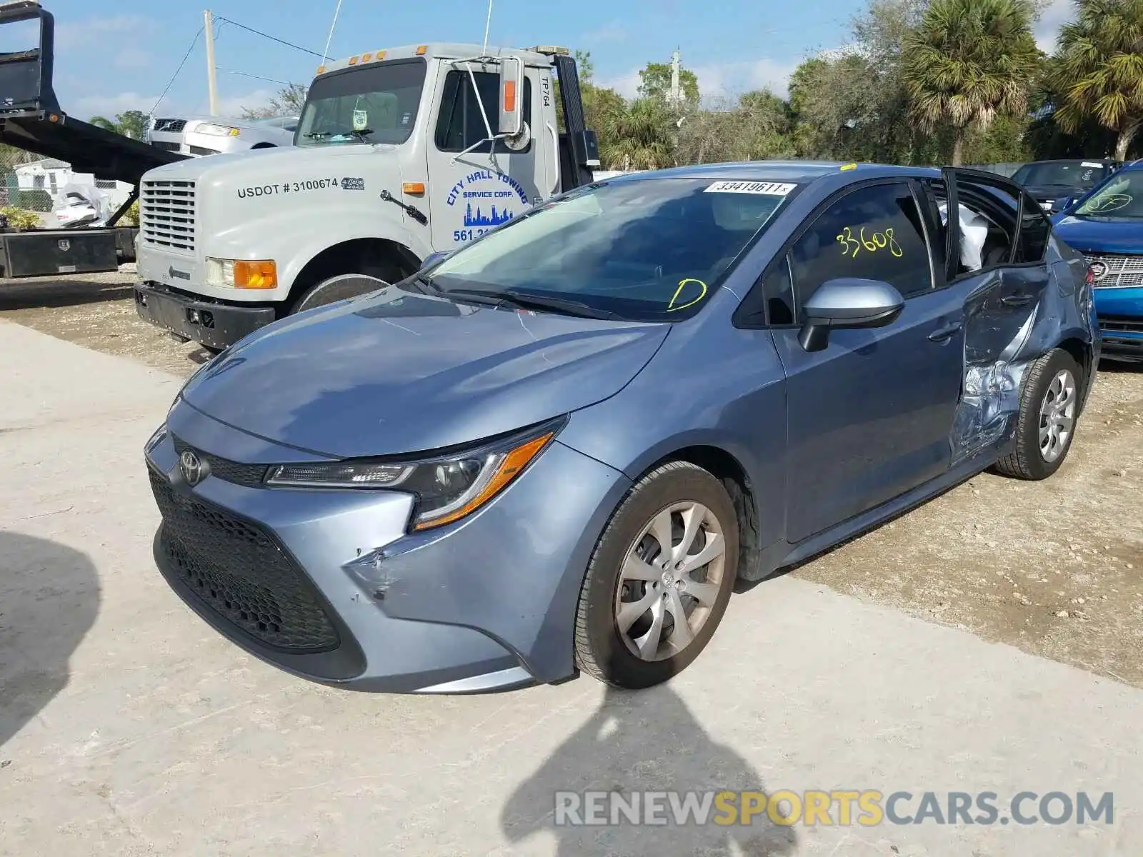 2 Photograph of a damaged car 5YFEPRAEXLP099632 TOYOTA COROLLA 2020