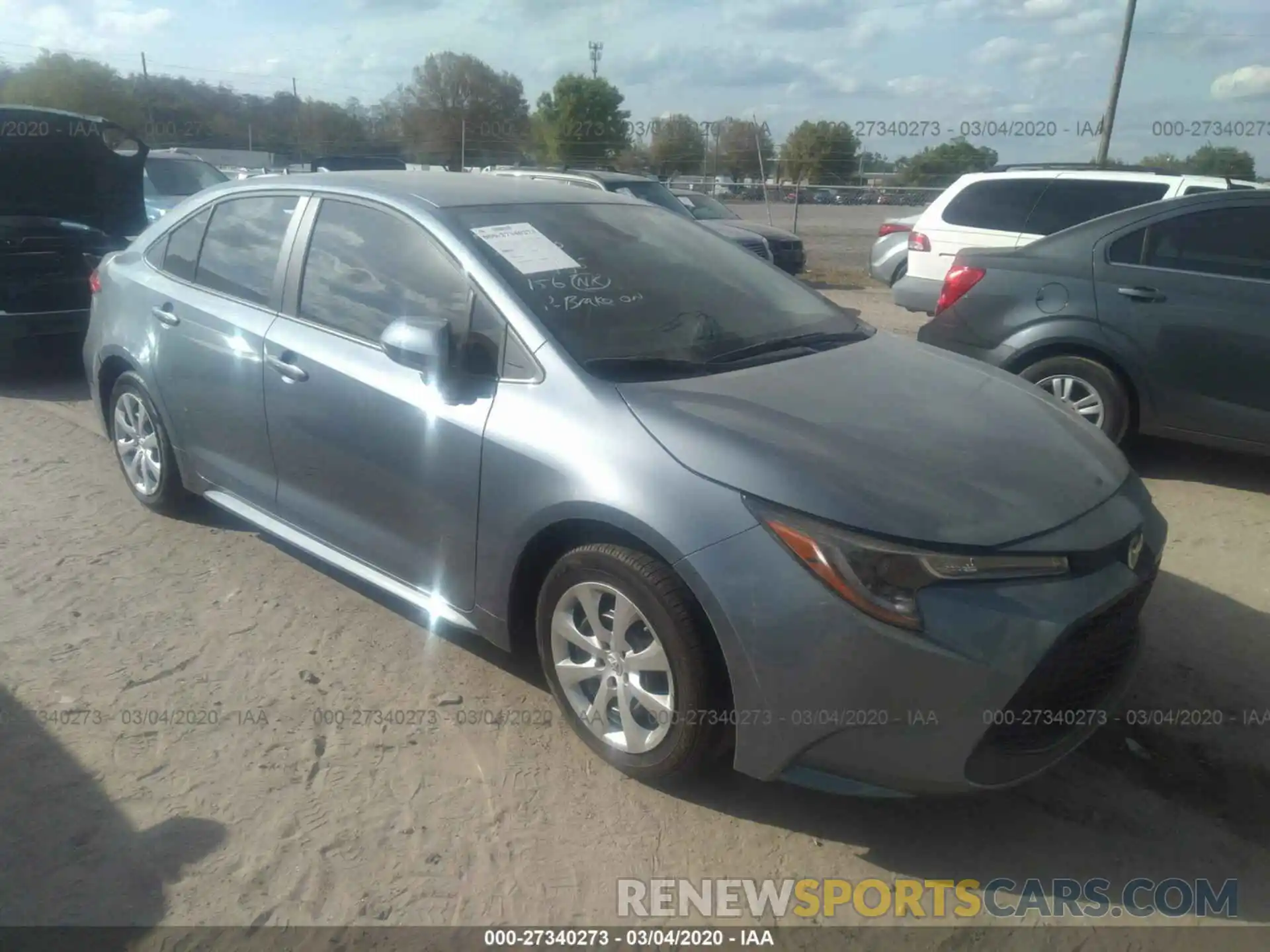 1 Photograph of a damaged car 5YFEPRAEXLP099775 TOYOTA COROLLA 2020