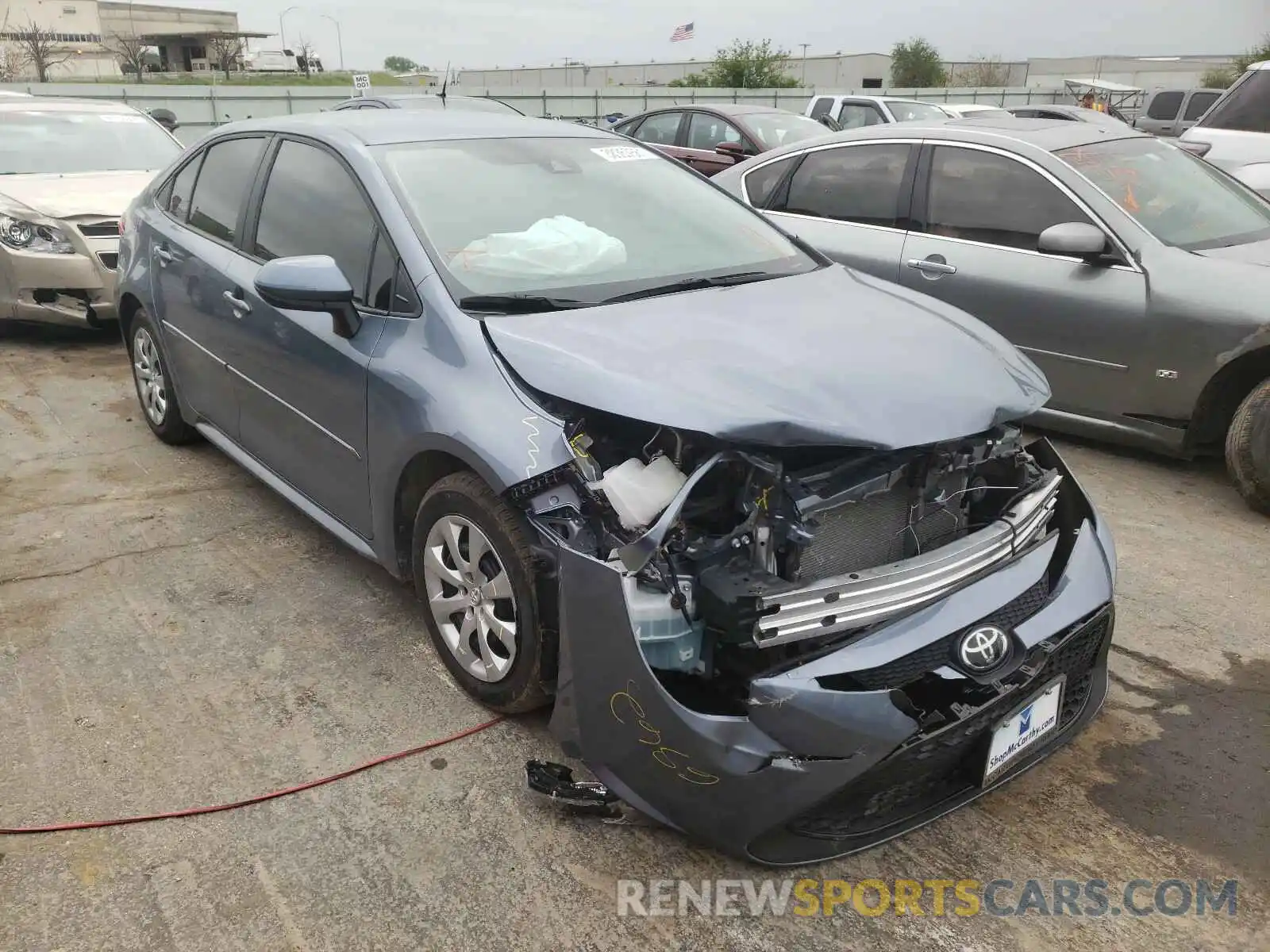 1 Photograph of a damaged car 5YFEPRAEXLP100276 TOYOTA COROLLA 2020