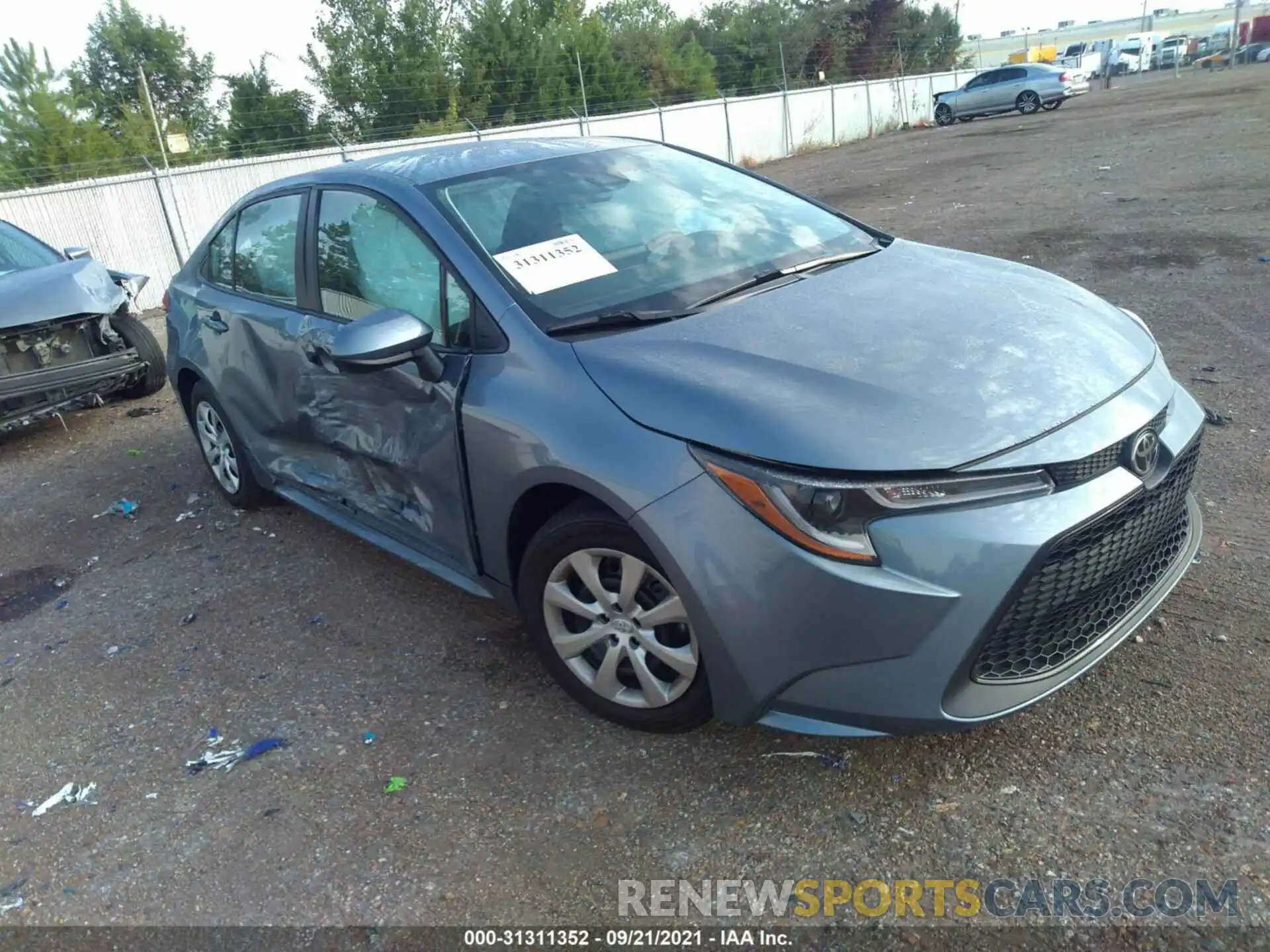 1 Photograph of a damaged car 5YFEPRAEXLP101167 TOYOTA COROLLA 2020