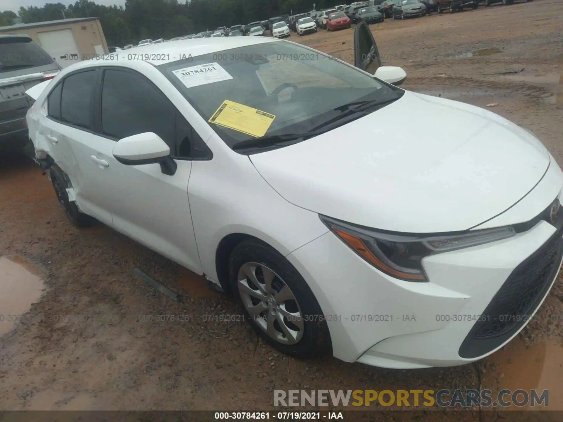 1 Photograph of a damaged car 5YFEPRAEXLP101427 TOYOTA COROLLA 2020