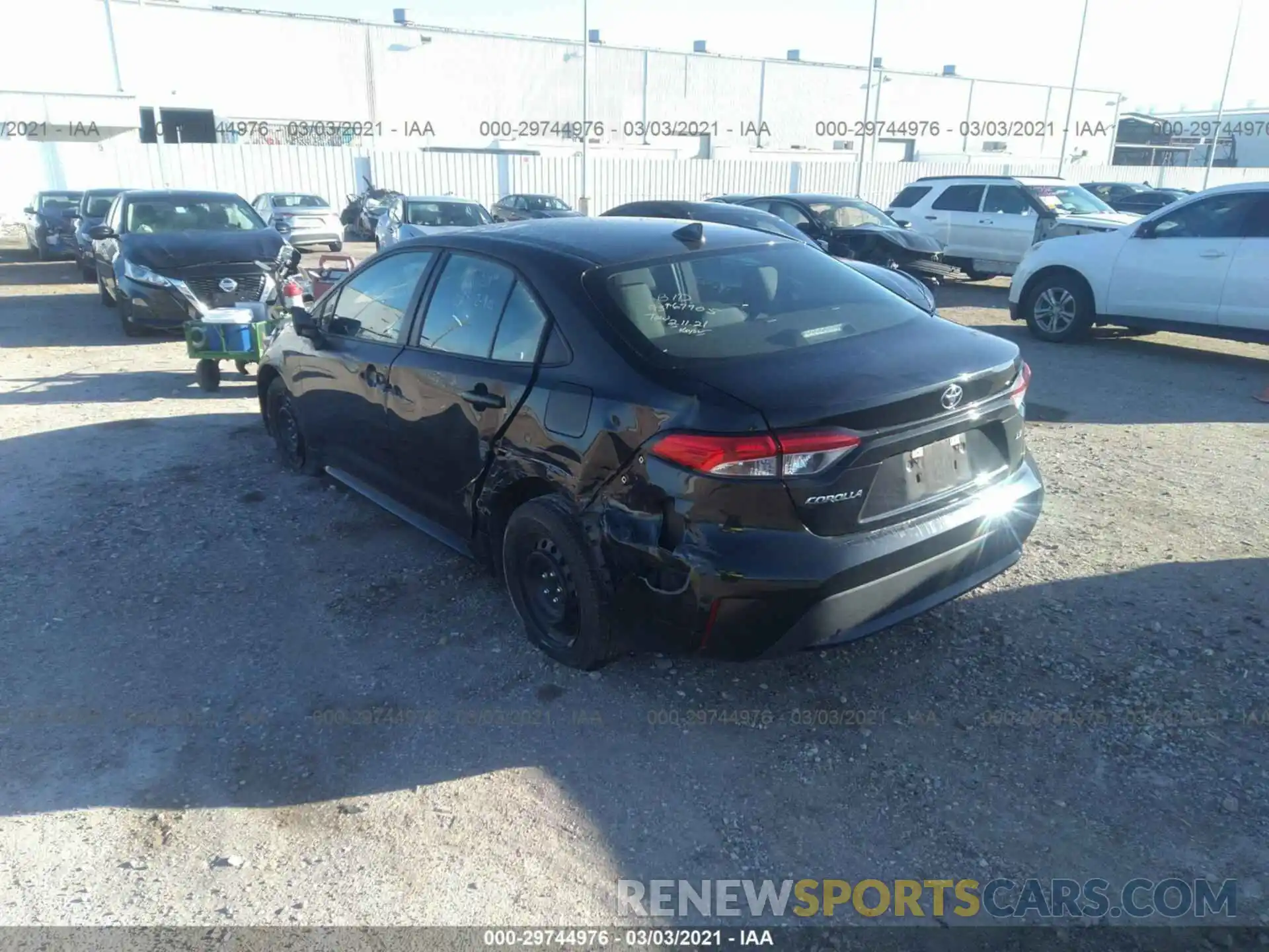 3 Photograph of a damaged car 5YFEPRAEXLP102061 TOYOTA COROLLA 2020