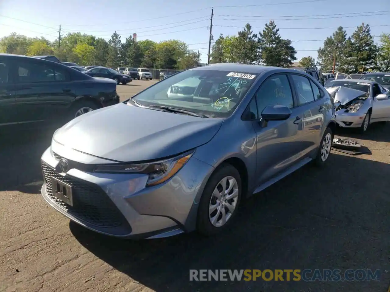 2 Photograph of a damaged car 5YFEPRAEXLP102321 TOYOTA COROLLA 2020