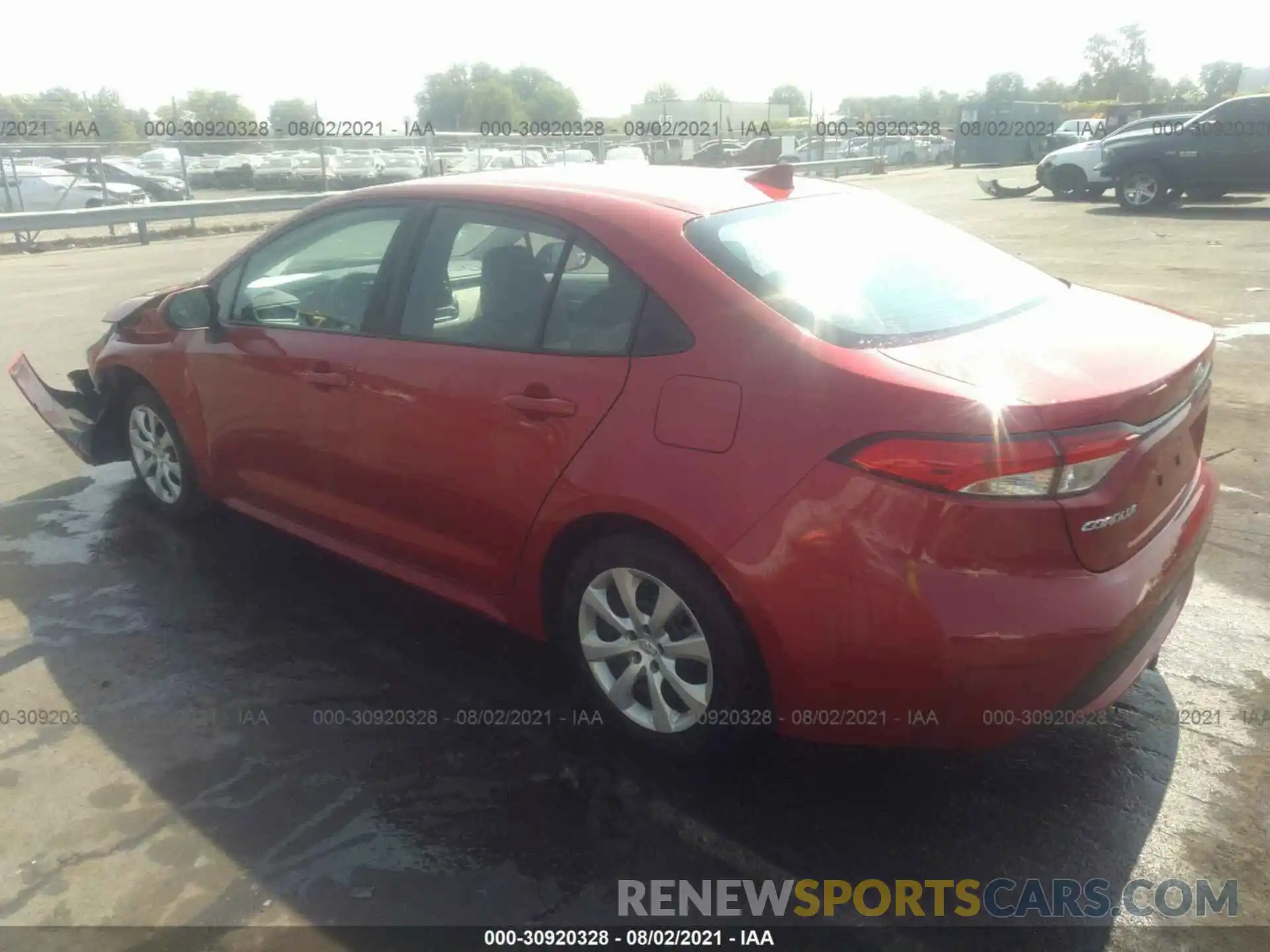 3 Photograph of a damaged car 5YFEPRAEXLP102996 TOYOTA COROLLA 2020