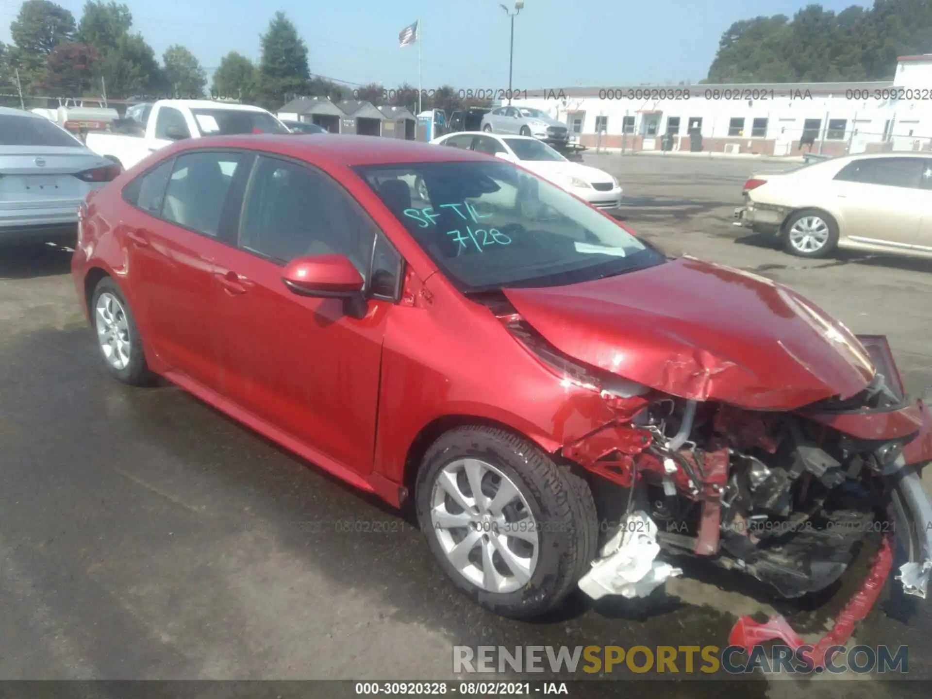 6 Photograph of a damaged car 5YFEPRAEXLP102996 TOYOTA COROLLA 2020