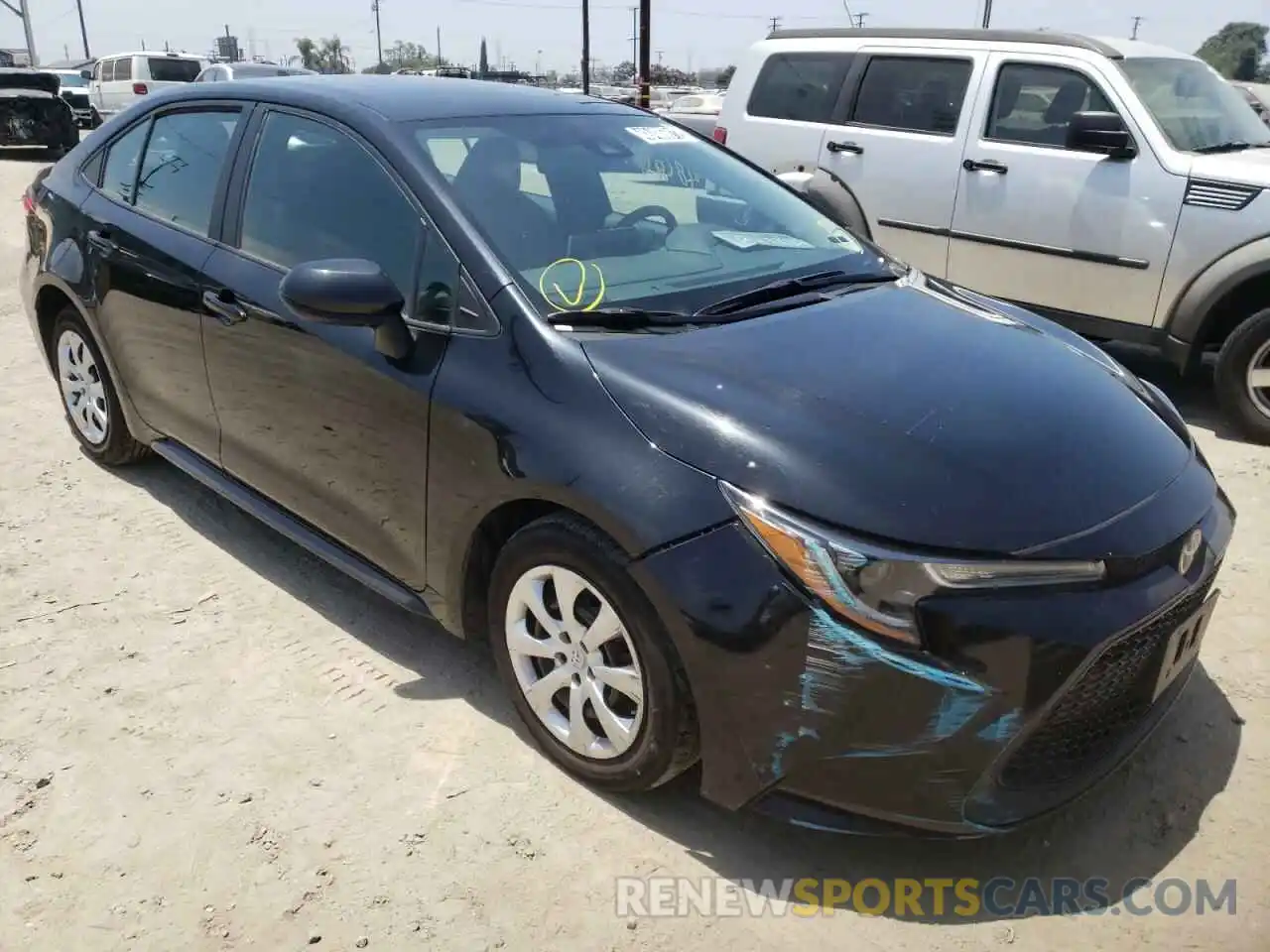 1 Photograph of a damaged car 5YFEPRAEXLP103646 TOYOTA COROLLA 2020