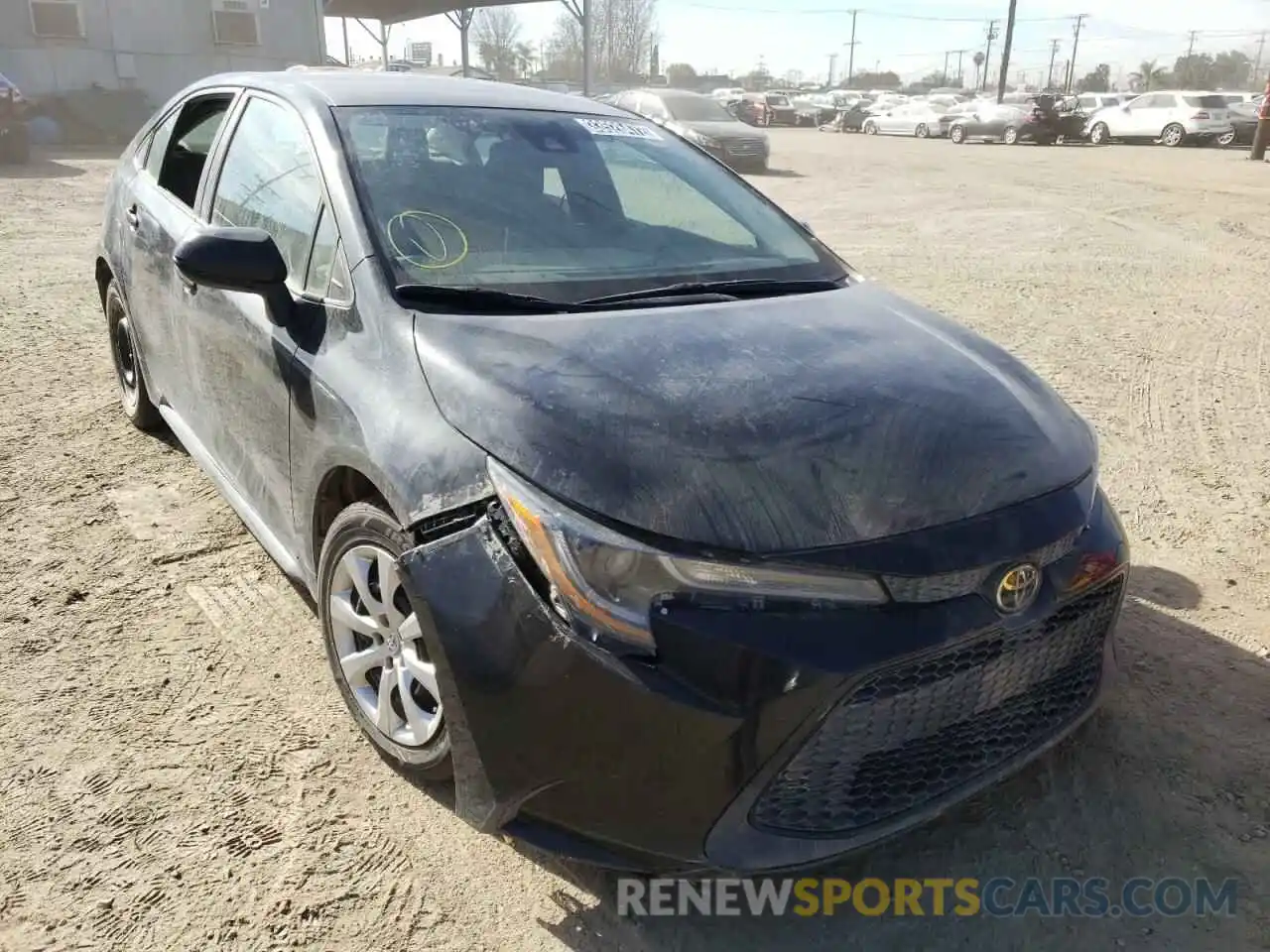 1 Photograph of a damaged car 5YFEPRAEXLP103680 TOYOTA COROLLA 2020