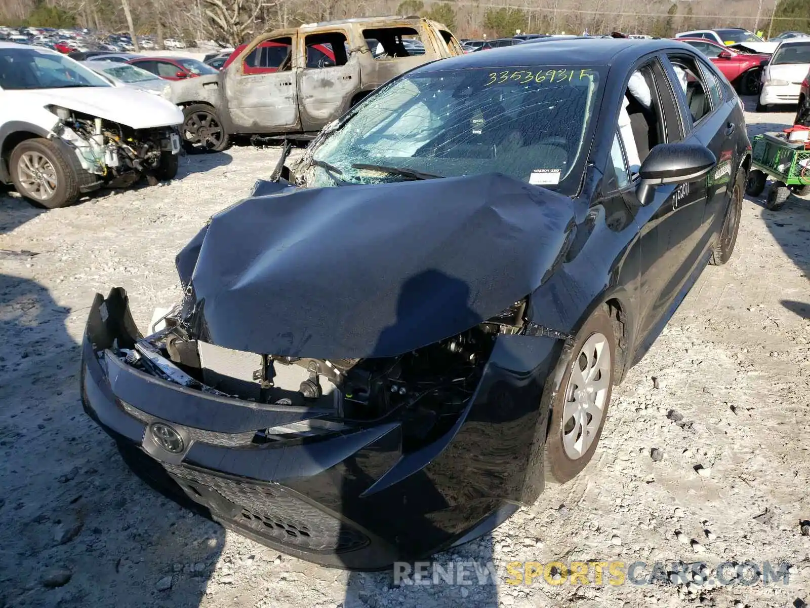 2 Photograph of a damaged car 5YFEPRAEXLP104201 TOYOTA COROLLA 2020