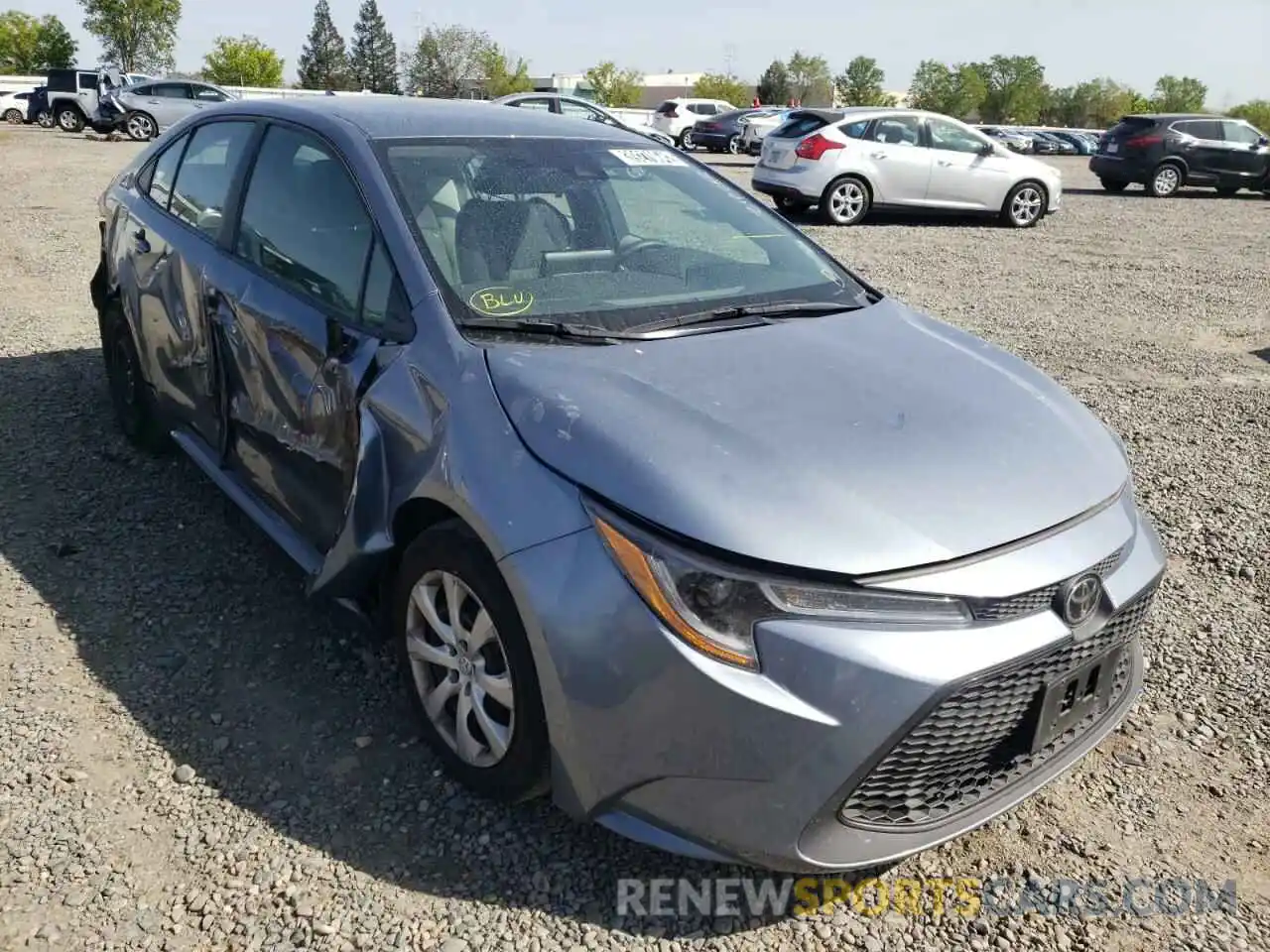 1 Photograph of a damaged car 5YFEPRAEXLP104473 TOYOTA COROLLA 2020