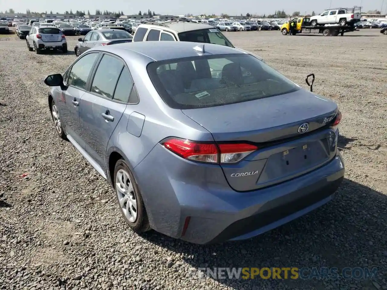 3 Photograph of a damaged car 5YFEPRAEXLP104473 TOYOTA COROLLA 2020