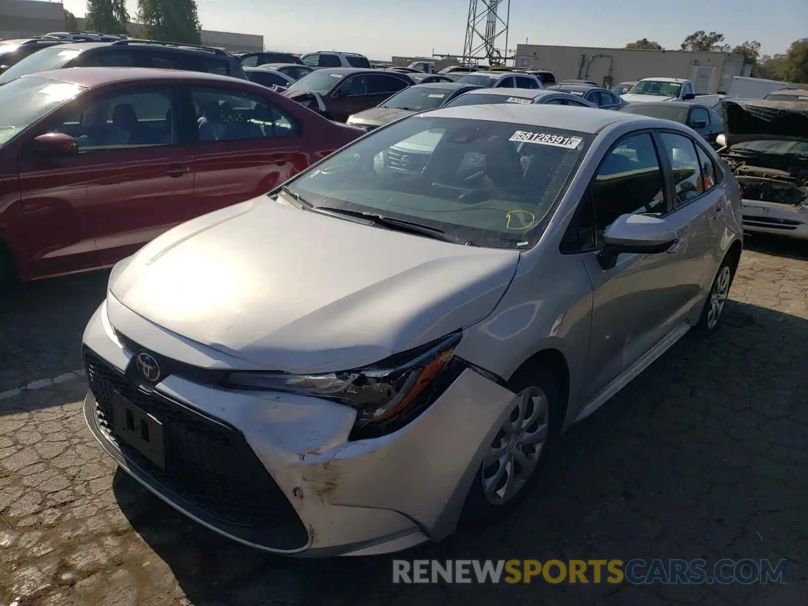 2 Photograph of a damaged car 5YFEPRAEXLP105879 TOYOTA COROLLA 2020