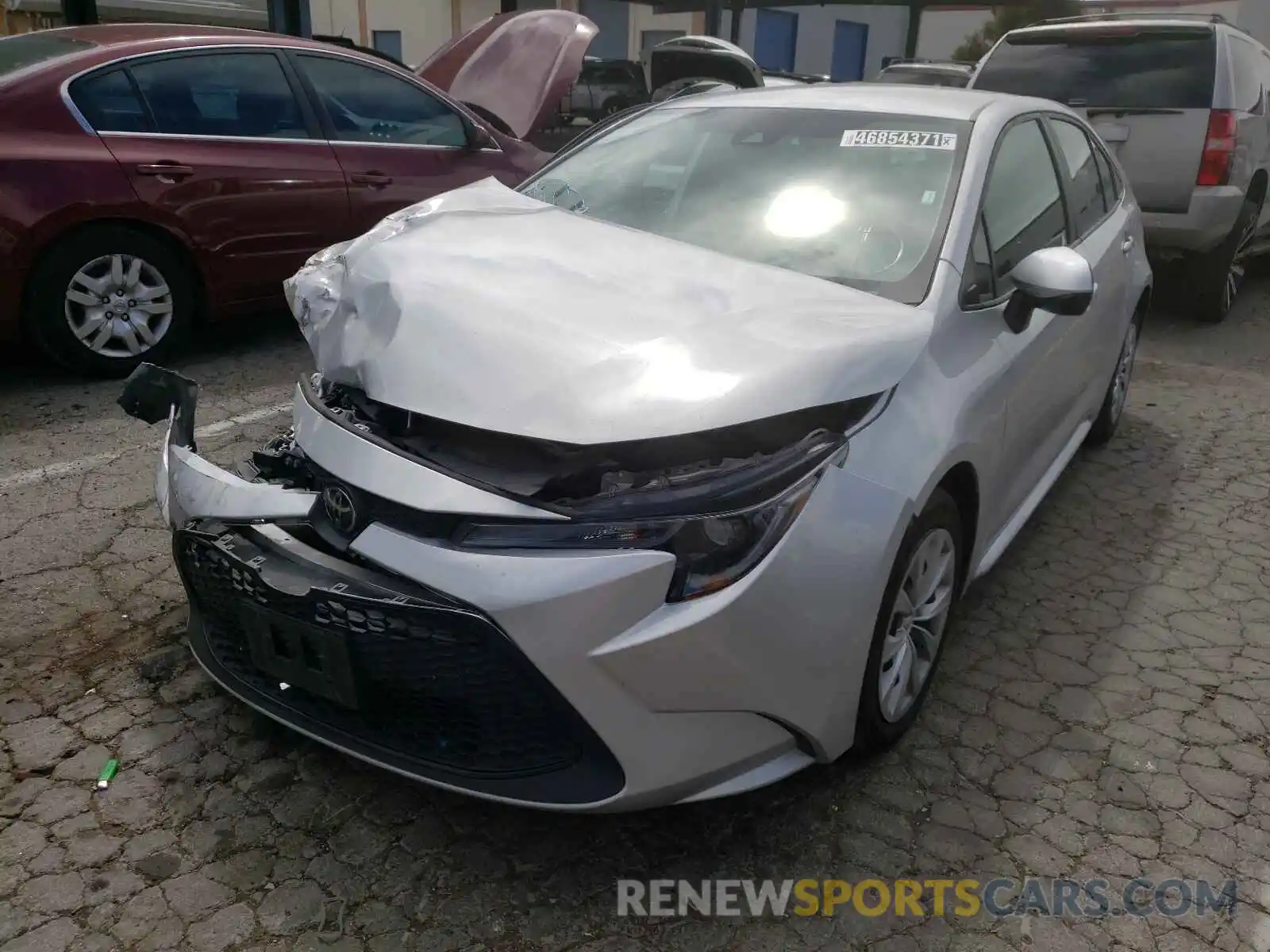 2 Photograph of a damaged car 5YFEPRAEXLP106305 TOYOTA COROLLA 2020