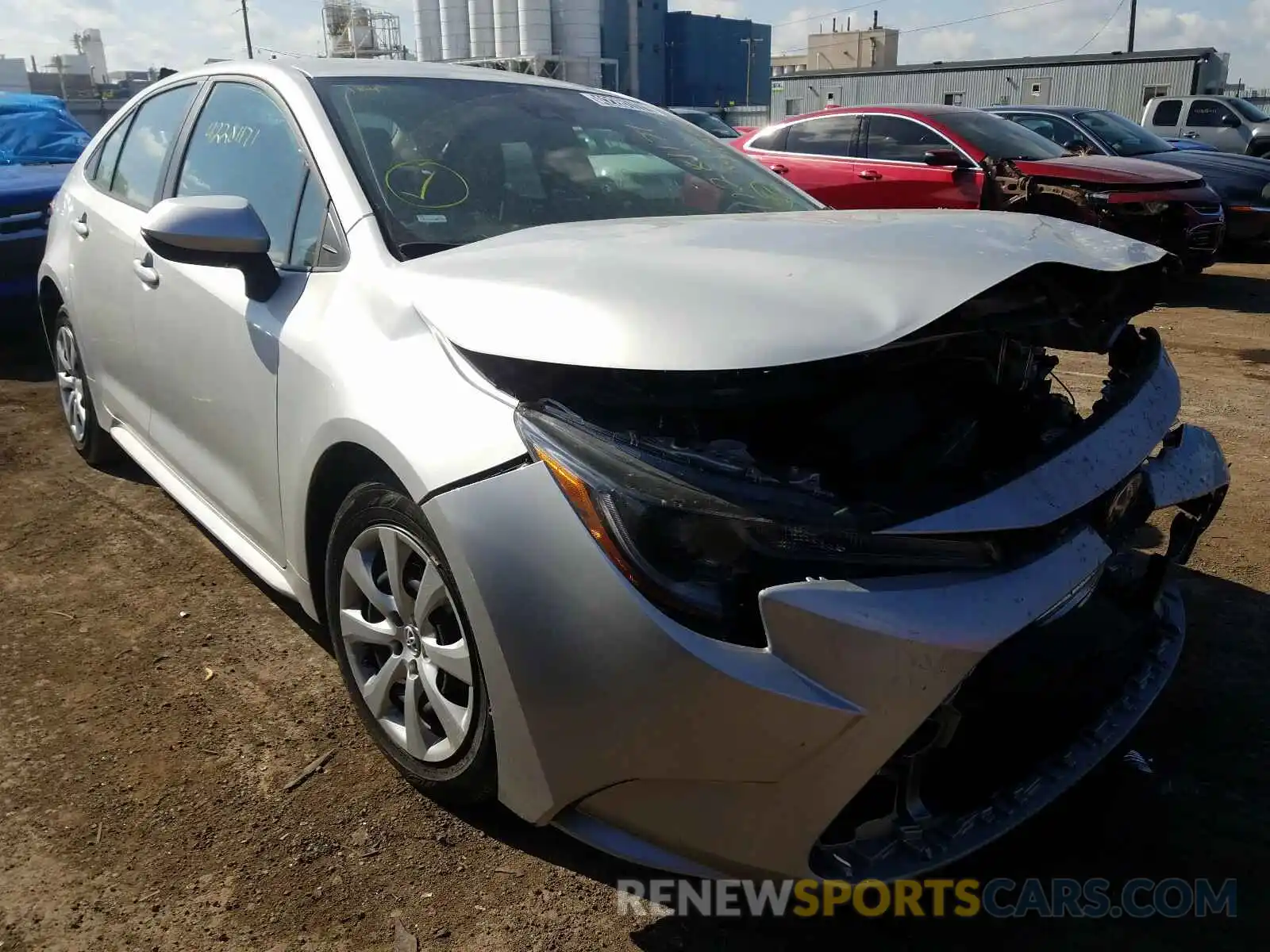 1 Photograph of a damaged car 5YFEPRAEXLP106420 TOYOTA COROLLA 2020