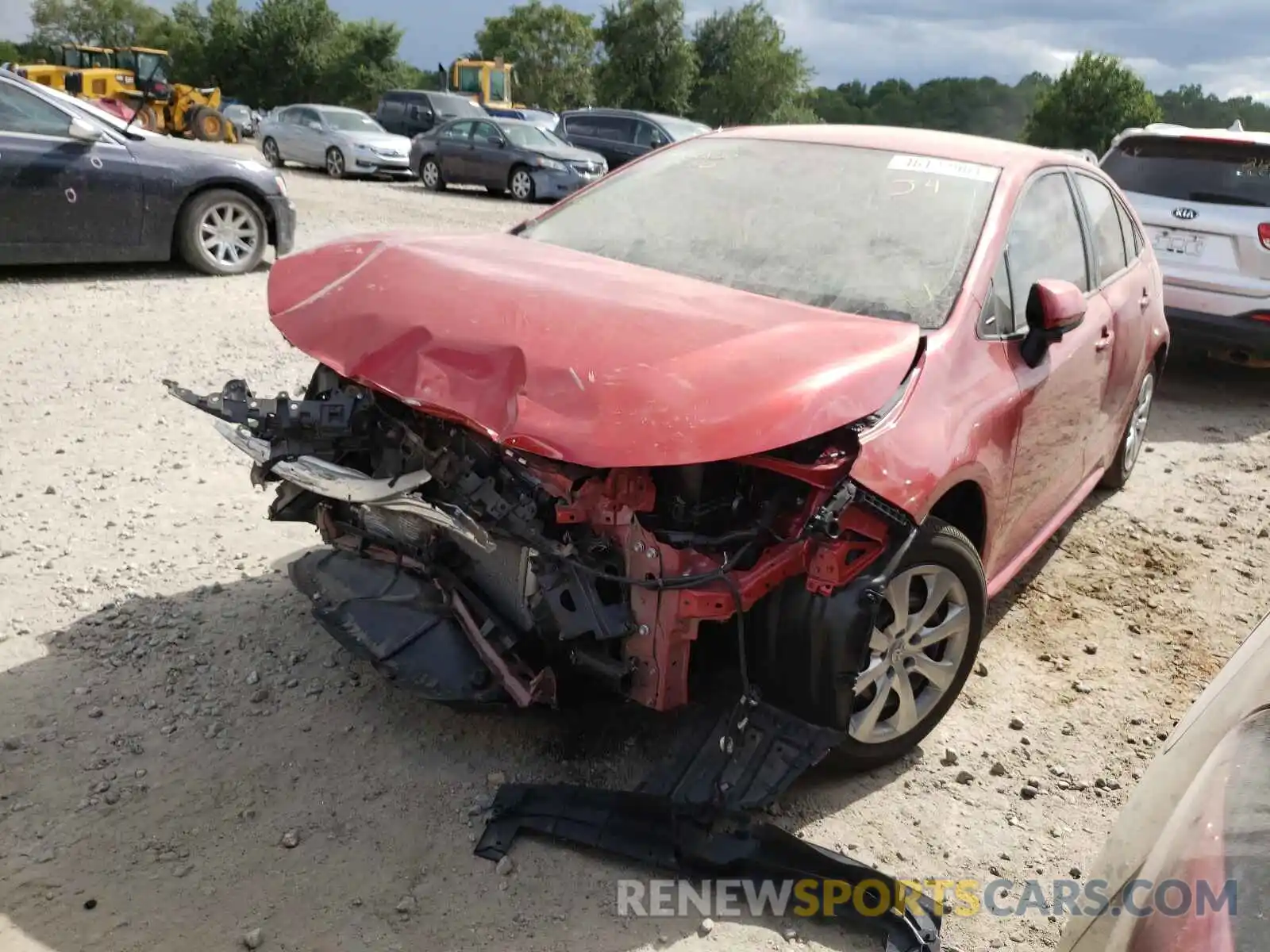 2 Photograph of a damaged car 5YFEPRAEXLP106448 TOYOTA COROLLA 2020