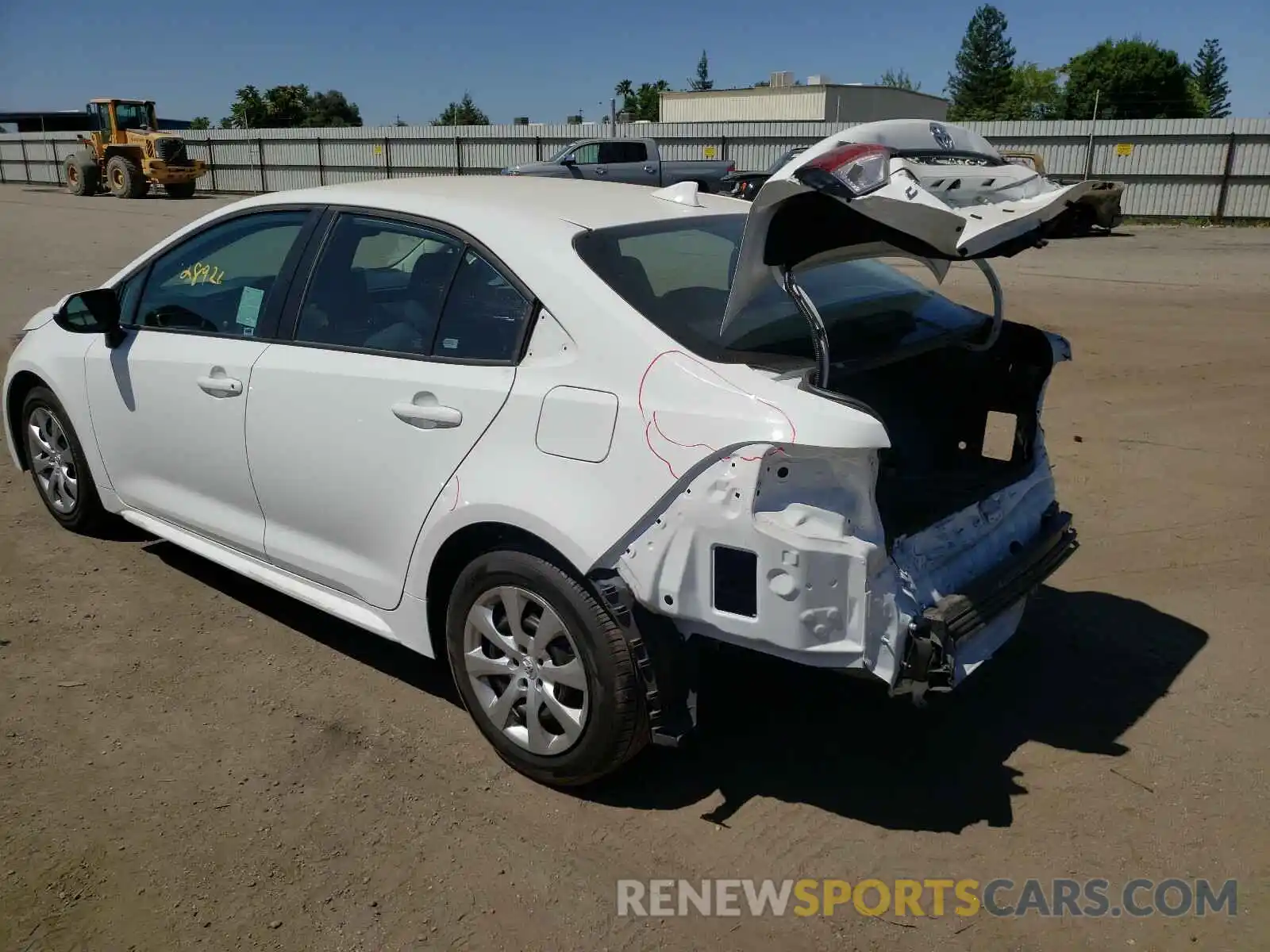 3 Photograph of a damaged car 5YFEPRAEXLP107129 TOYOTA COROLLA 2020